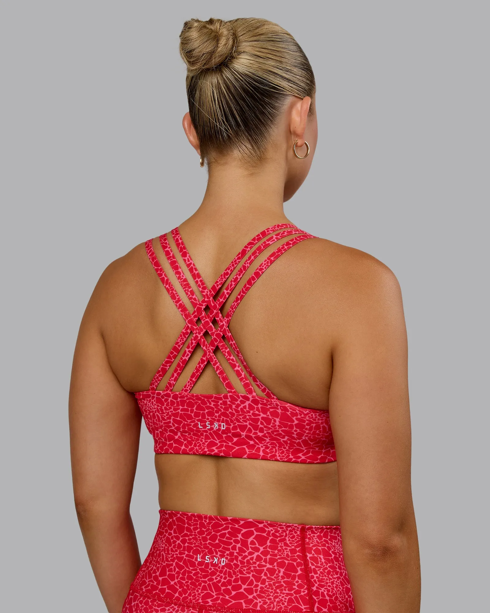 Push The Limit Bra - Red Vitality Print sold by LSKD product image thumbnail 2
