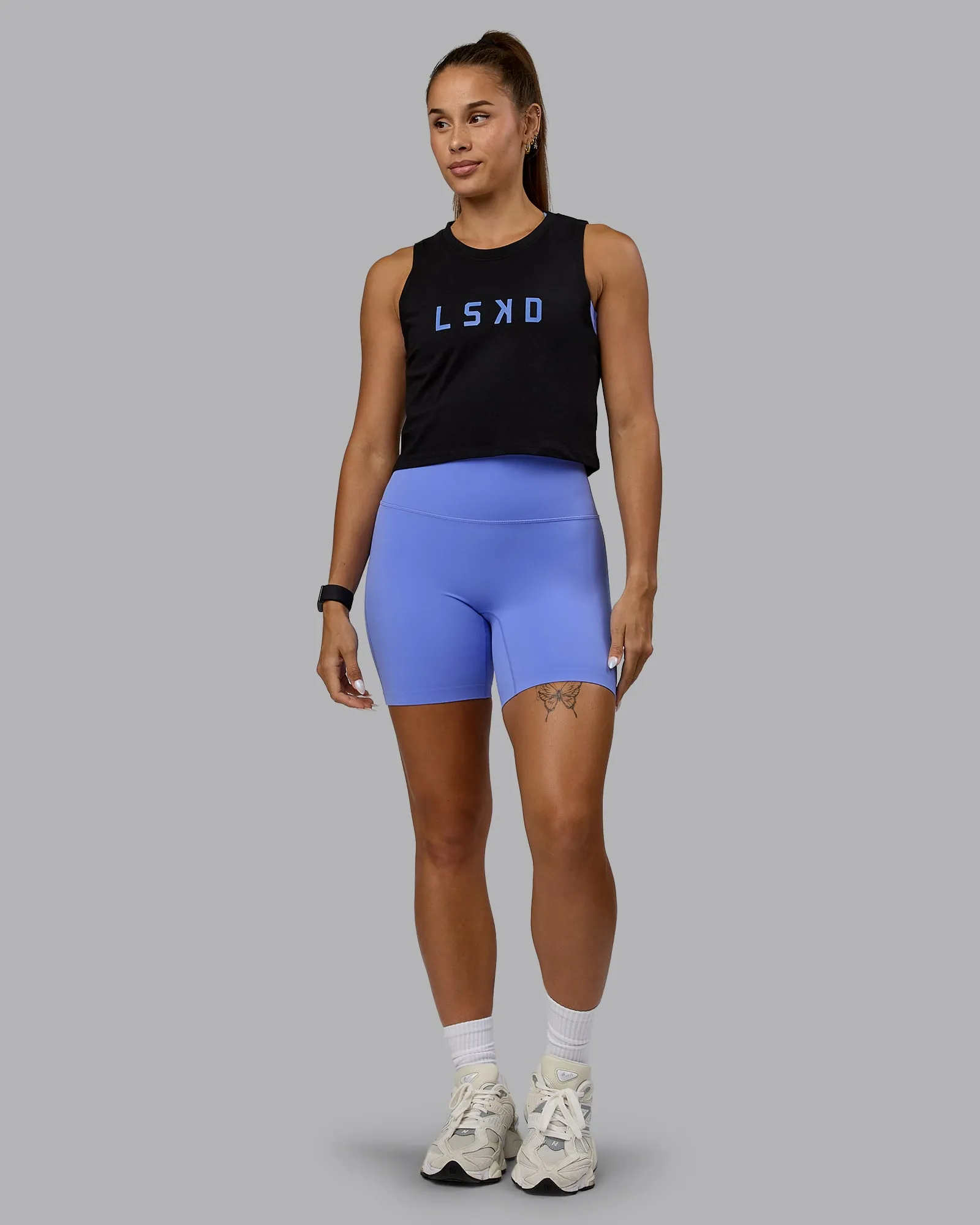 Agile FLXCotton Tank - Black-Baja Blue sold by LSKD product image thumbnail 5