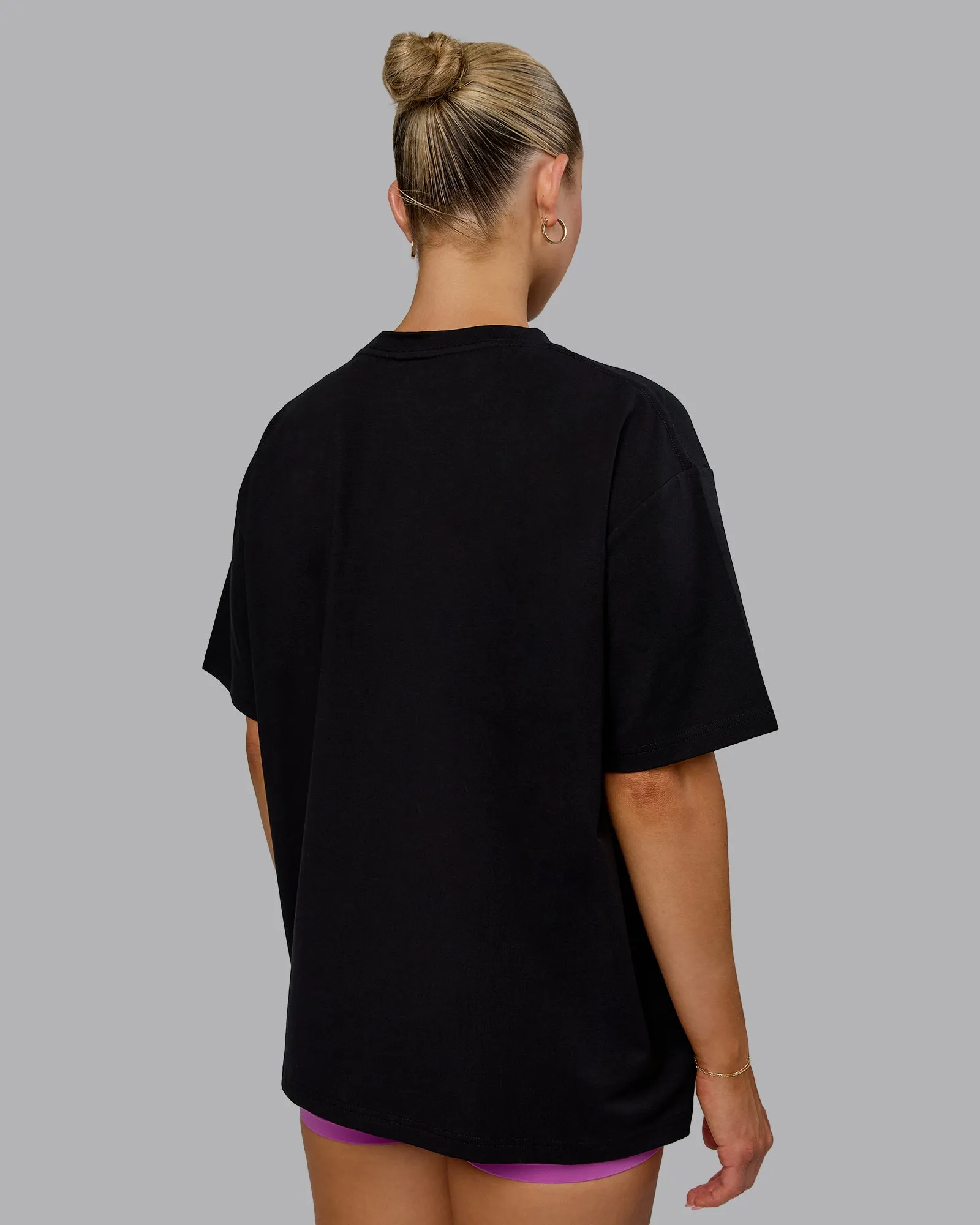 Go-To 1% Better FLXCotton Oversized Tee - Black-White sold by LSKD product image thumbnail 4