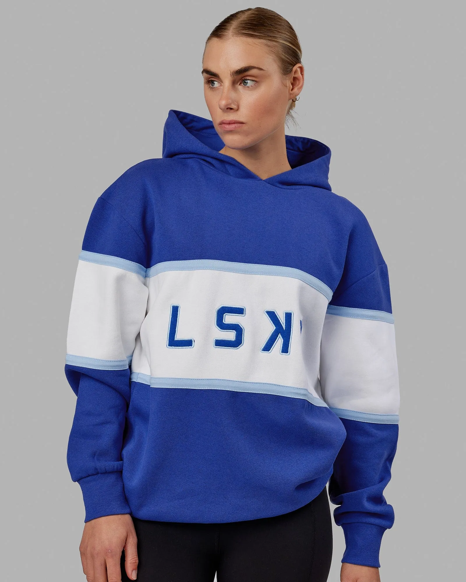 Unisex Aligned Hoodie Oversize - Power Cobalt sold by LSKD product image thumbnail 3