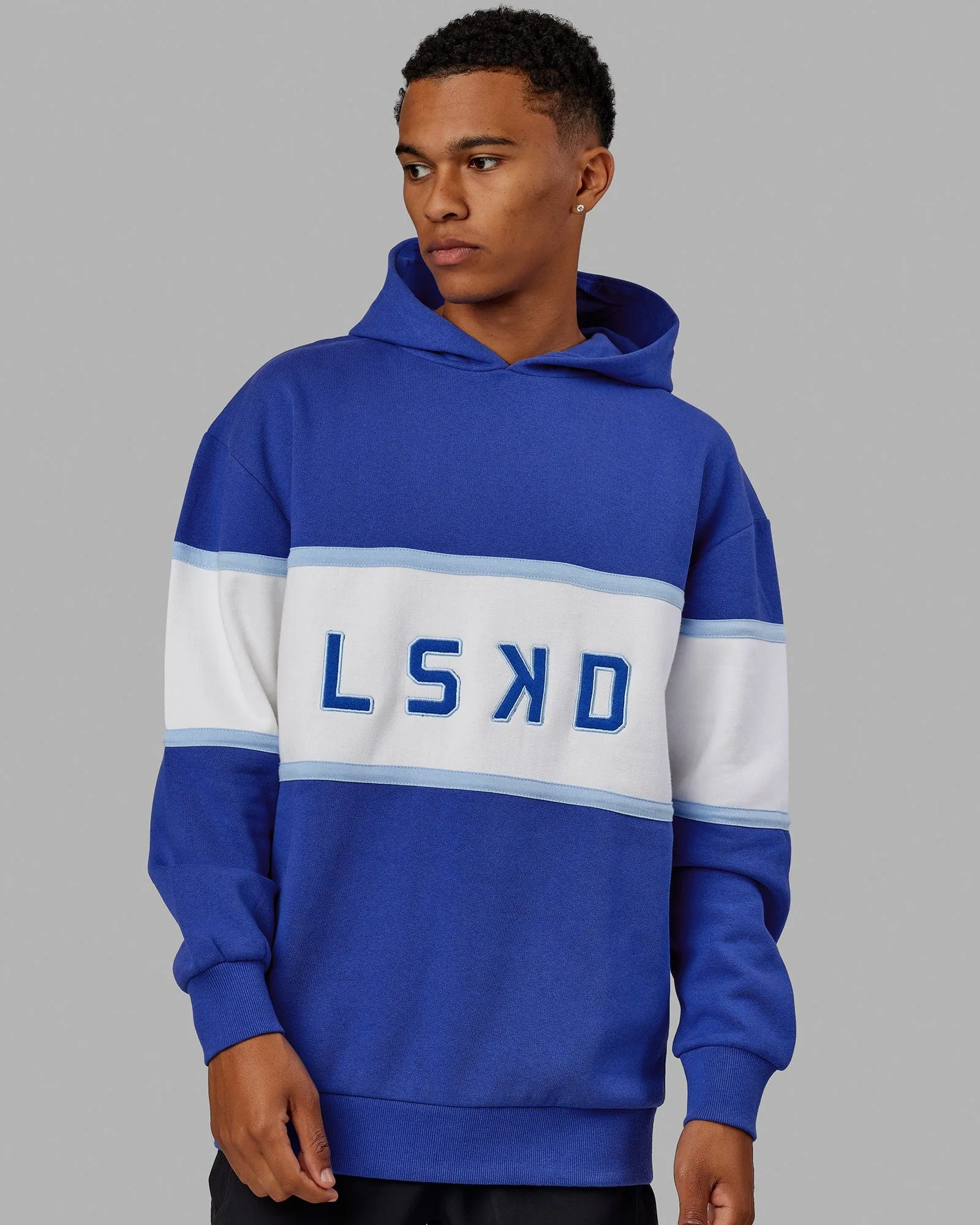 Unisex Aligned Hoodie Oversize - Power Cobalt sold by LSKD product image thumbnail 2