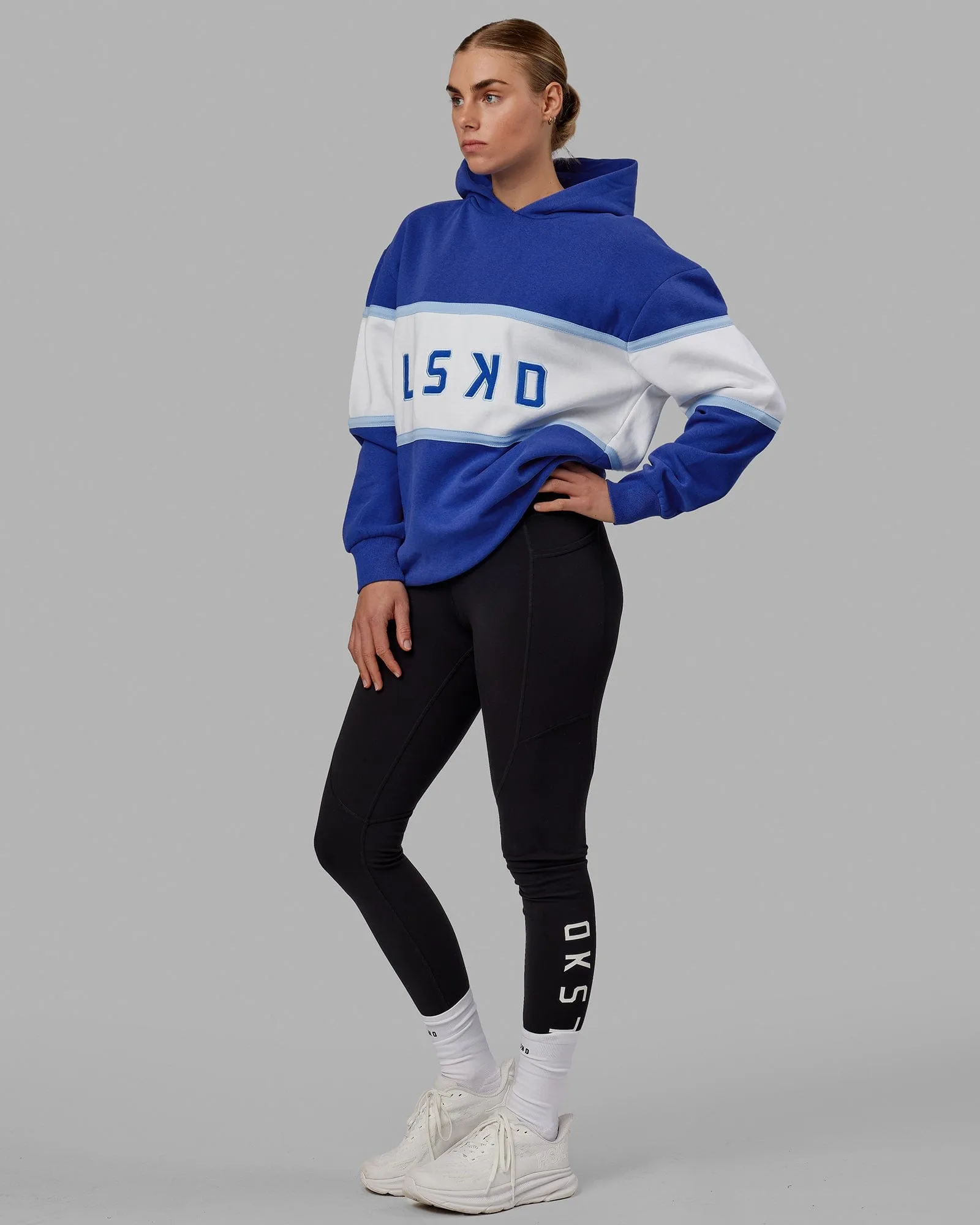 Unisex Aligned Hoodie Oversize - Power Cobalt sold by LSKD product image thumbnail 4