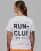 Love The Run FLXCotton Tee - White-Black sold by LSKD