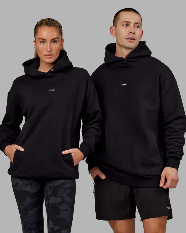 Unisex Fundamental Hoodie Oversize - Black sold by LSKD