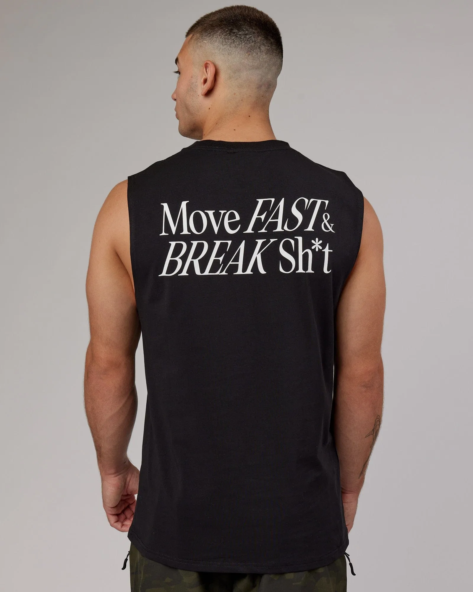 VS5 FLXCotton Tank Oversize - Black sold by LSKD