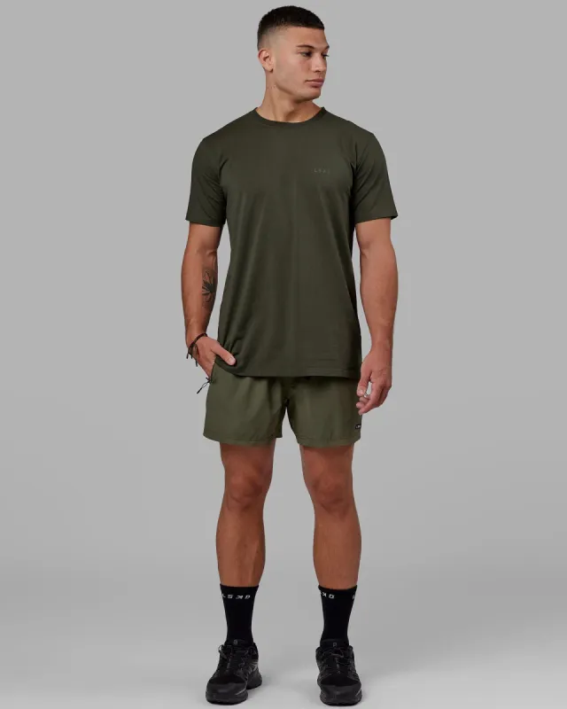 Deluxe PimaFLX Tee - Forest Night sold by LSKD