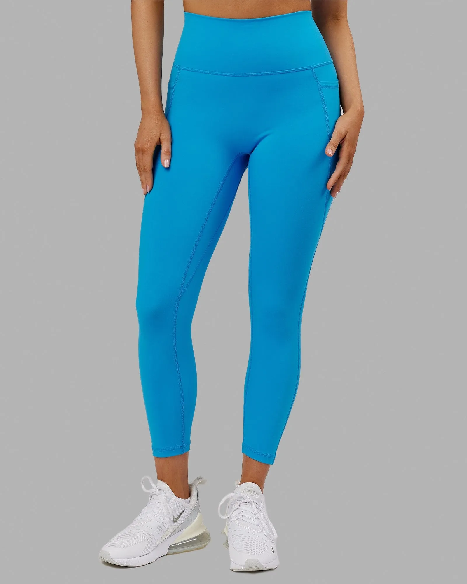 Fusion 7/8 Length Tights - Ibiza Blue sold by LSKD