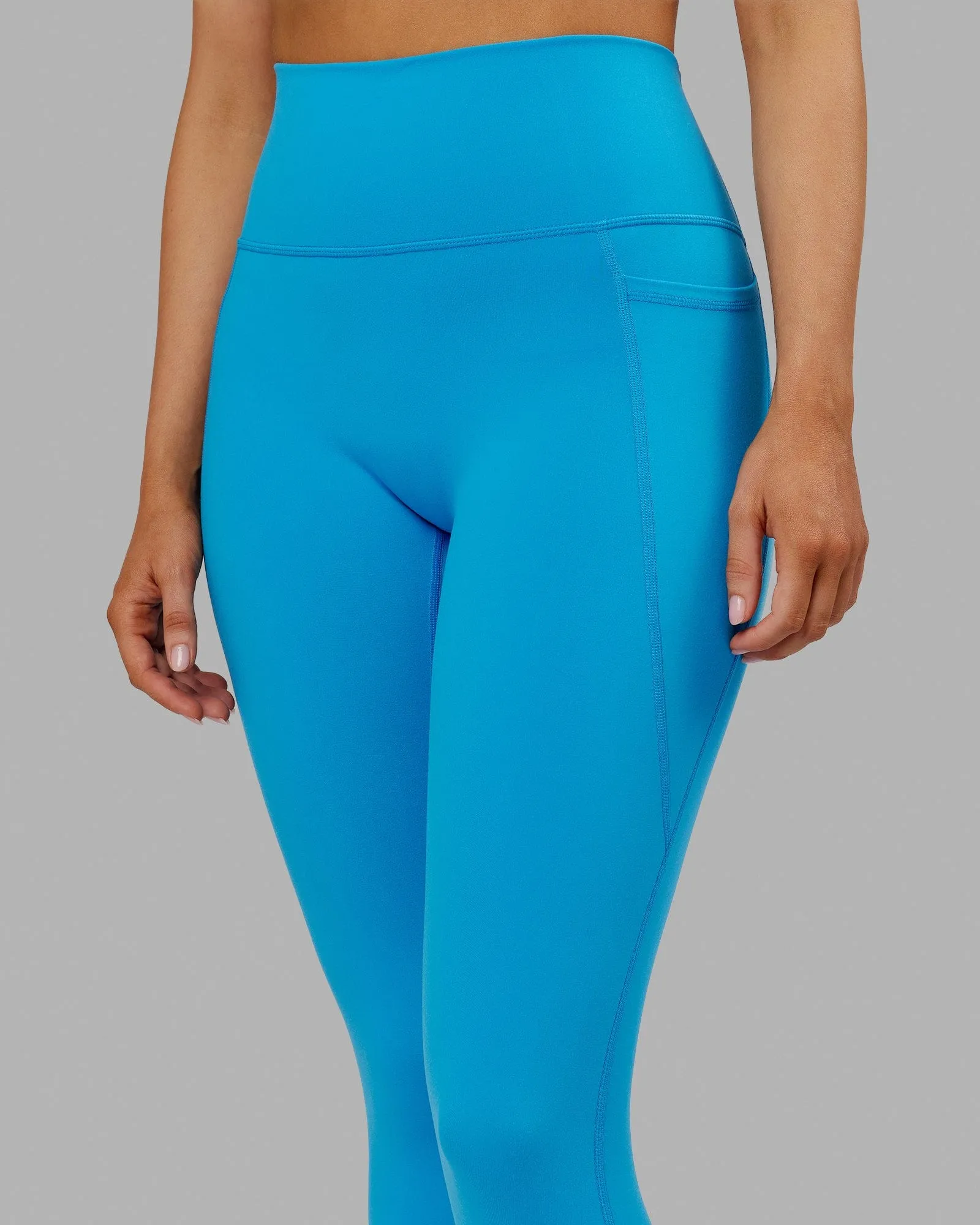 Fusion 7/8 Length Tights - Ibiza Blue sold by LSKD product image thumbnail 5