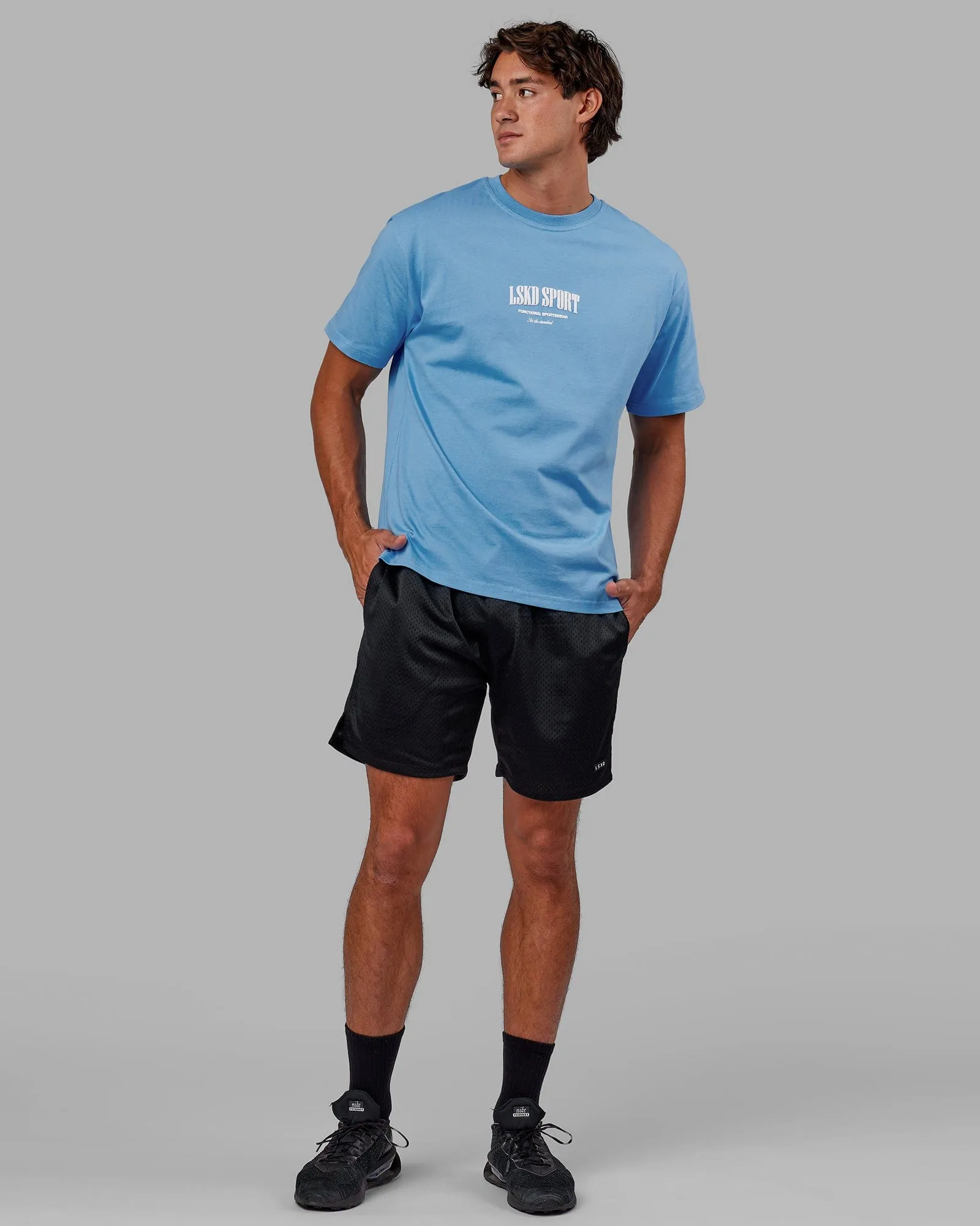 Fundamental Mesh Shorts - Black sold by LSKD product image thumbnail 2