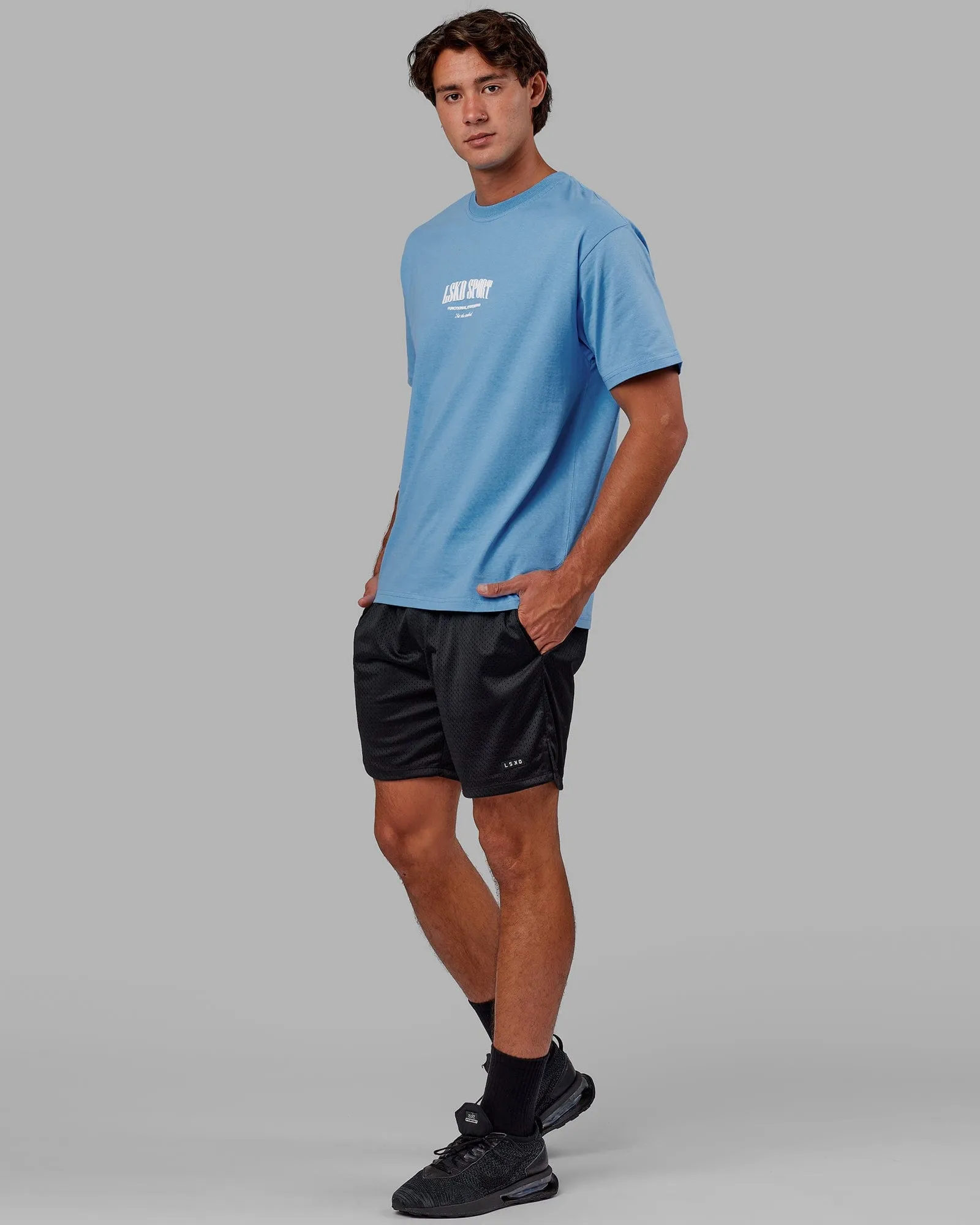 Fundamental Mesh Shorts - Black sold by LSKD product image thumbnail 5