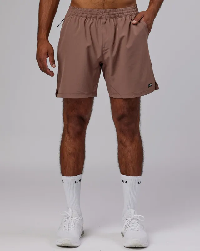 Intensity 7'' Performance Shorts - Deep Taupe sold by LSKD