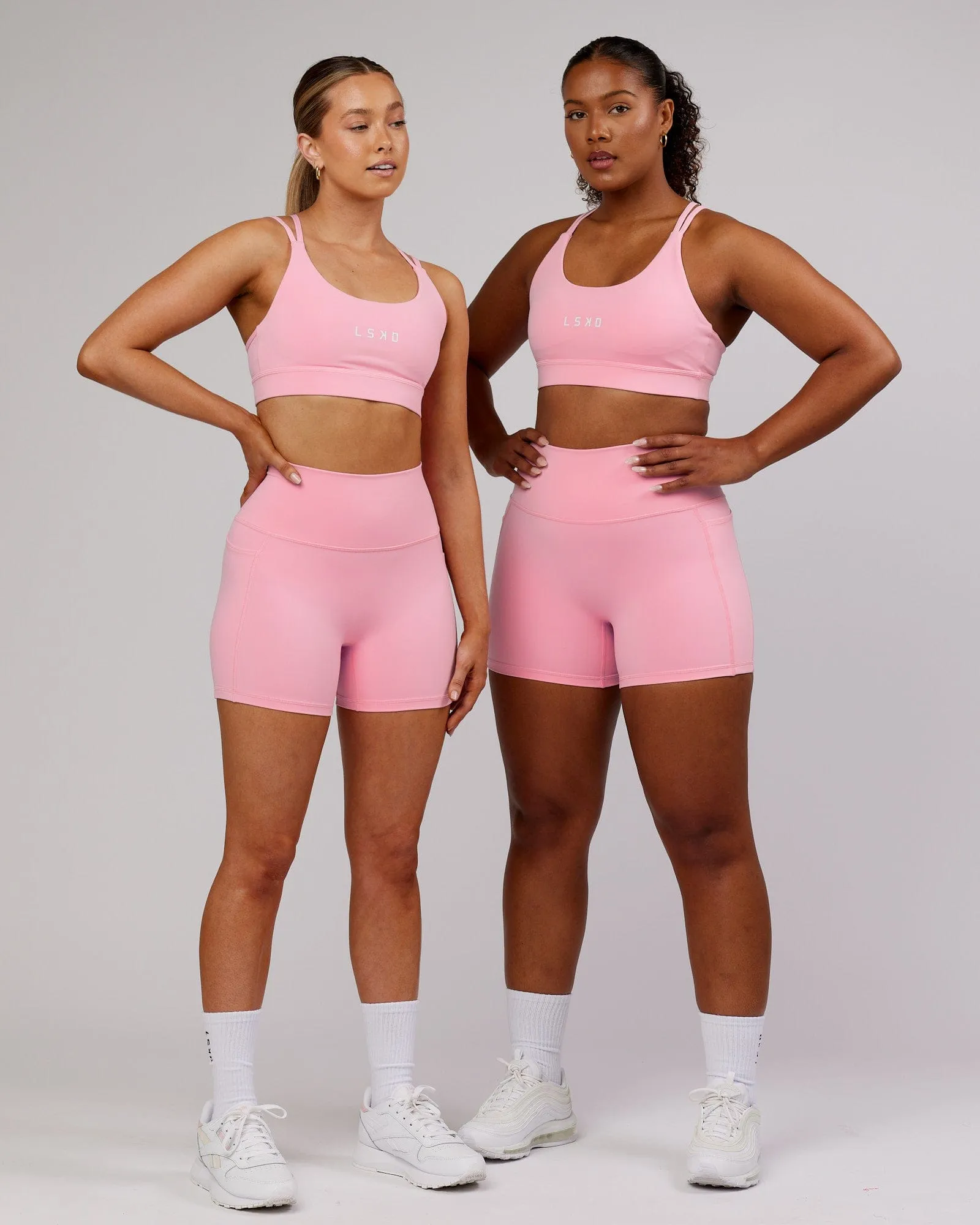 Bridge Sports Bra - Pink Frosting sold by LSKD product image thumbnail 3