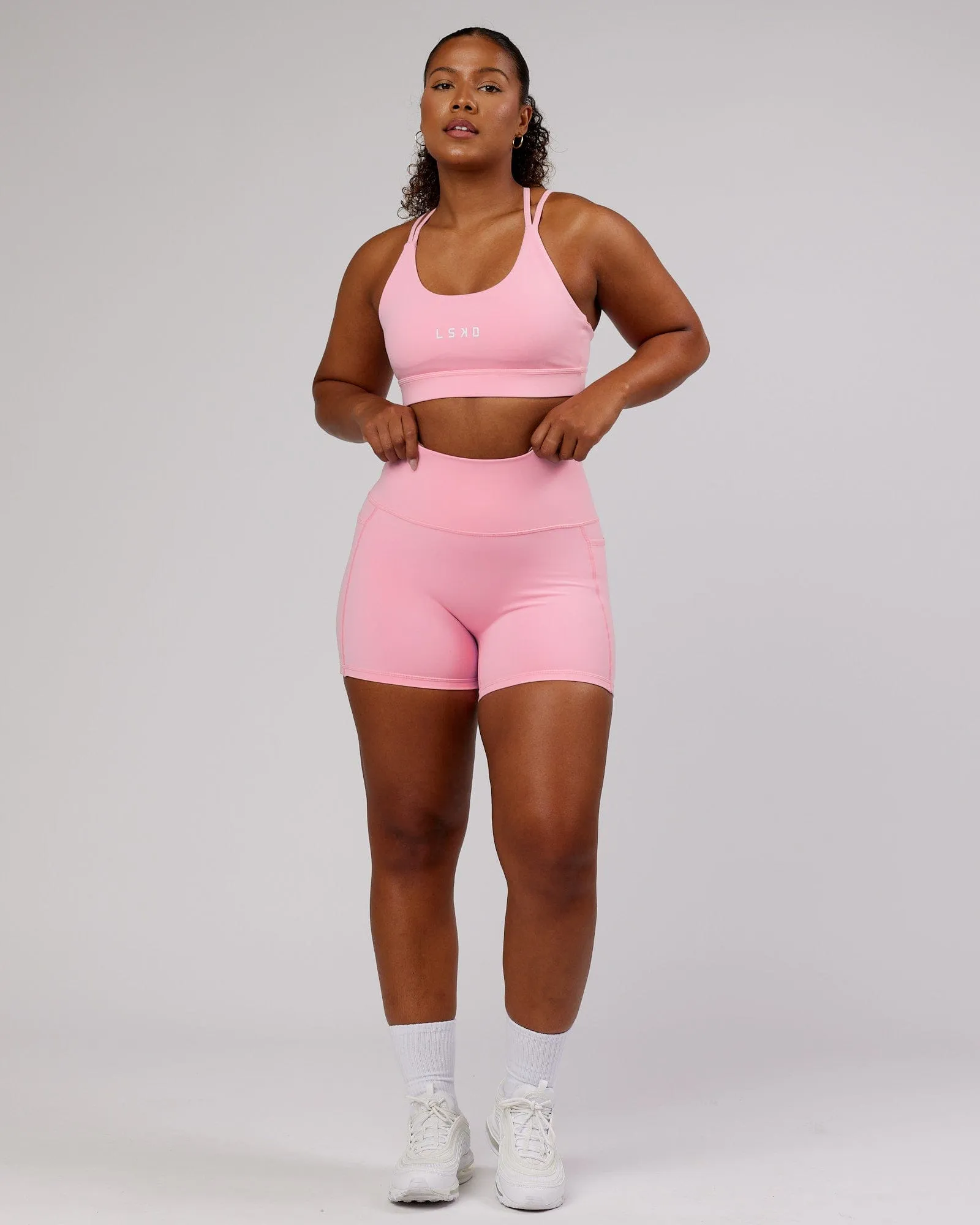 Bridge Sports Bra - Pink Frosting sold by LSKD product image thumbnail 4