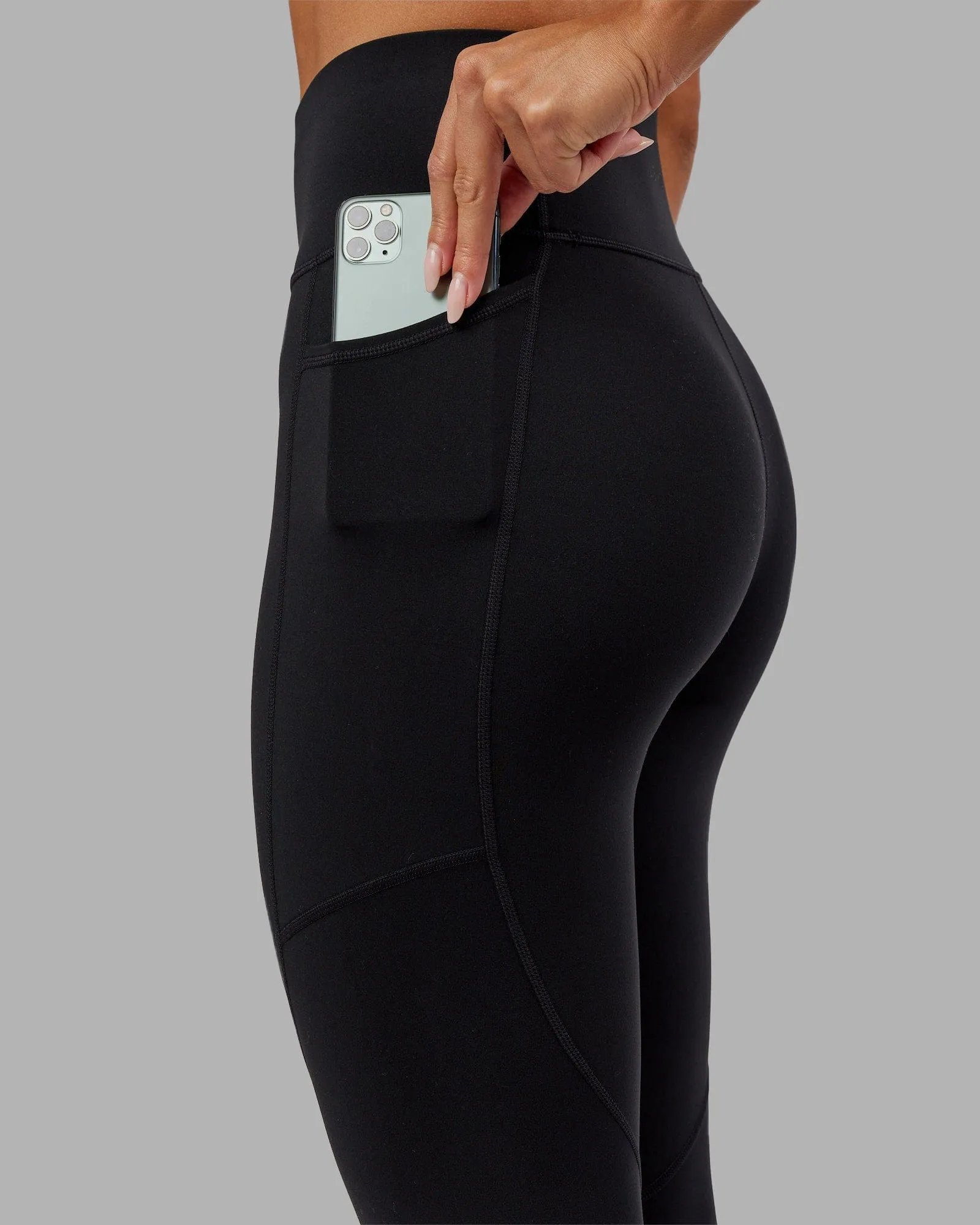 Rep 7/8 Length Tights - Black-Flamingo sold by LSKD product image thumbnail 5