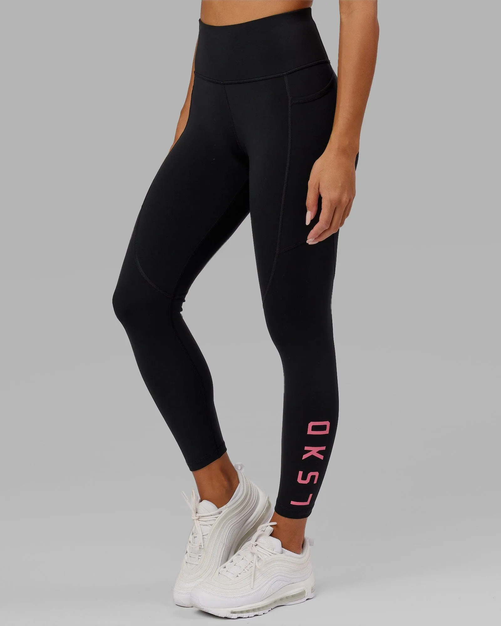 Rep 7/8 Length Tights - Black-Flamingo sold by LSKD