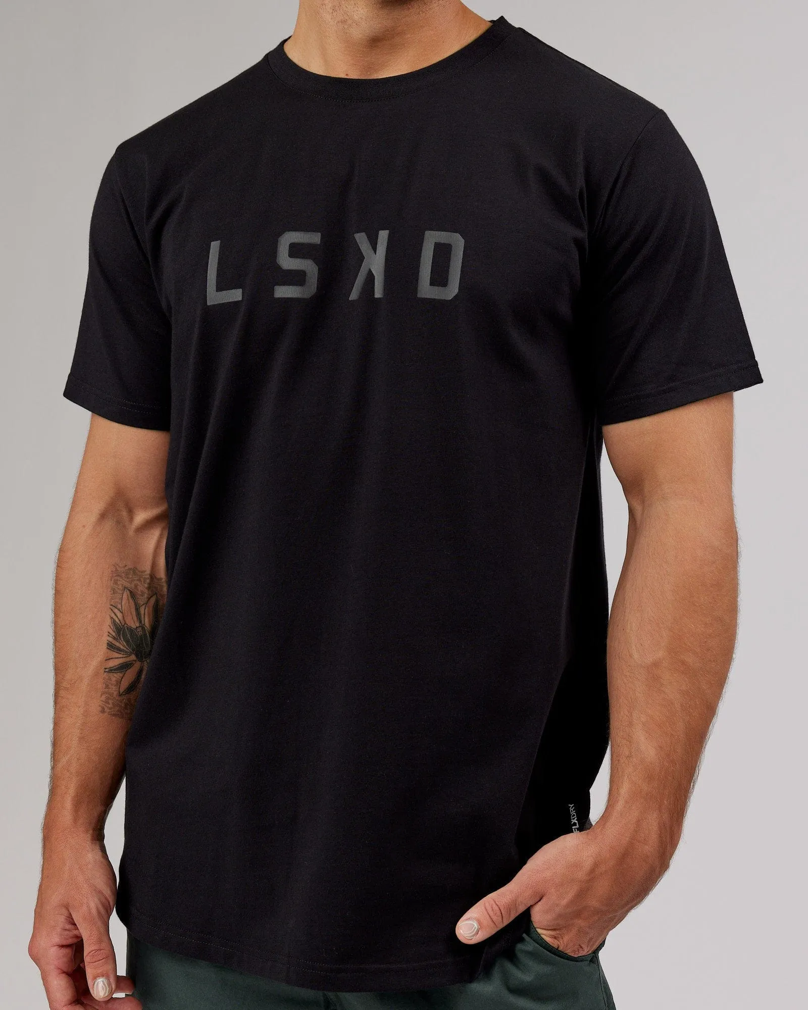 Power FLXDRY Performance Tee - Black-Black sold by LSKD product image thumbnail 5