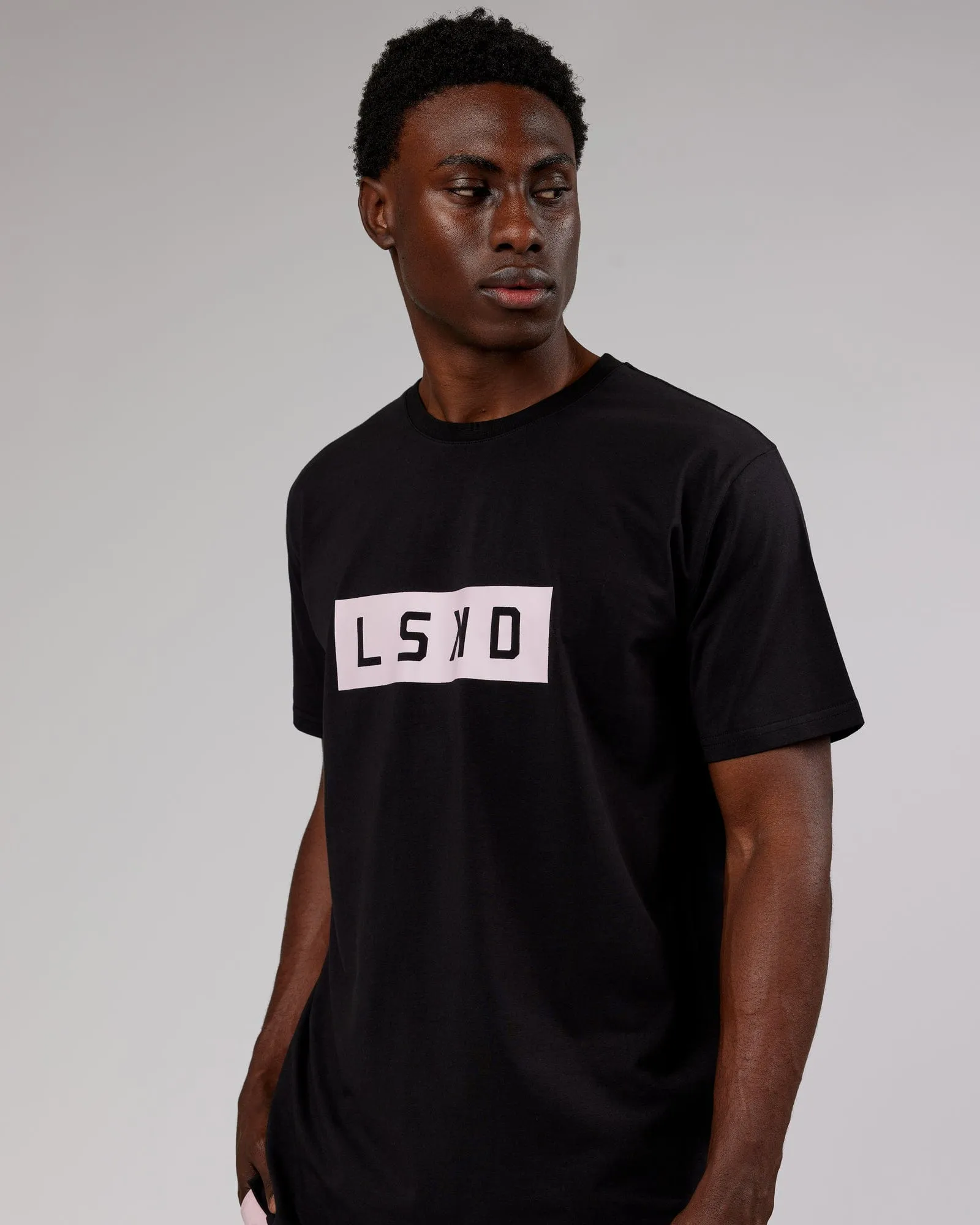 Strength FLXCotton Tee - Black-Pink sold by LSKD product image thumbnail 2