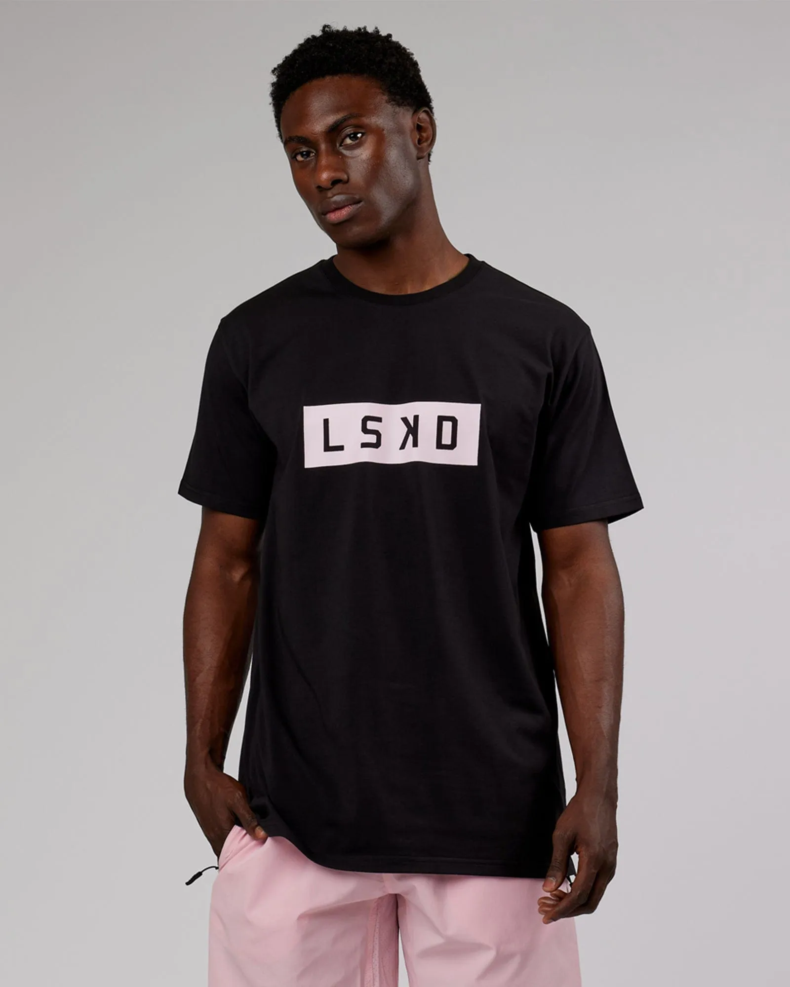 Strength FLXCotton Tee - Black-Pink sold by LSKD