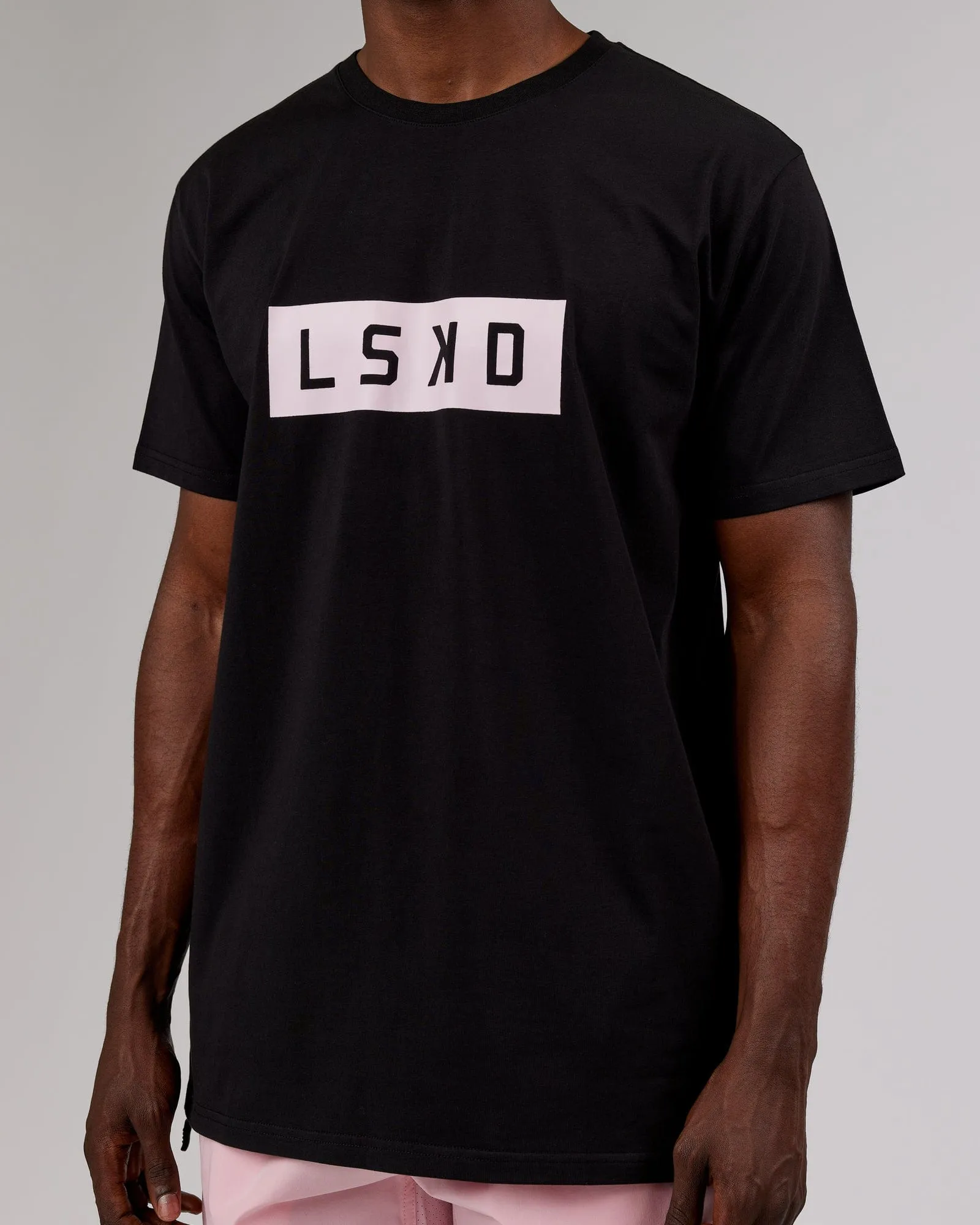 Strength FLXCotton Tee - Black-Pink sold by LSKD product image thumbnail 4