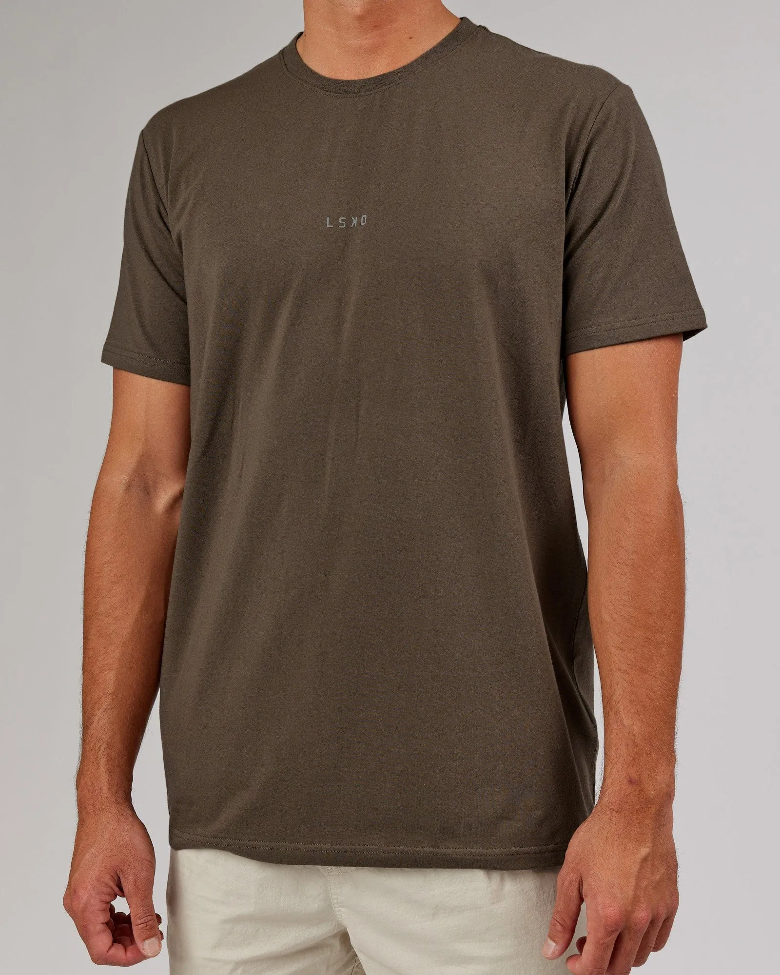 Base FLXCotton Tee - Army Green sold by LSKD product image thumbnail 4