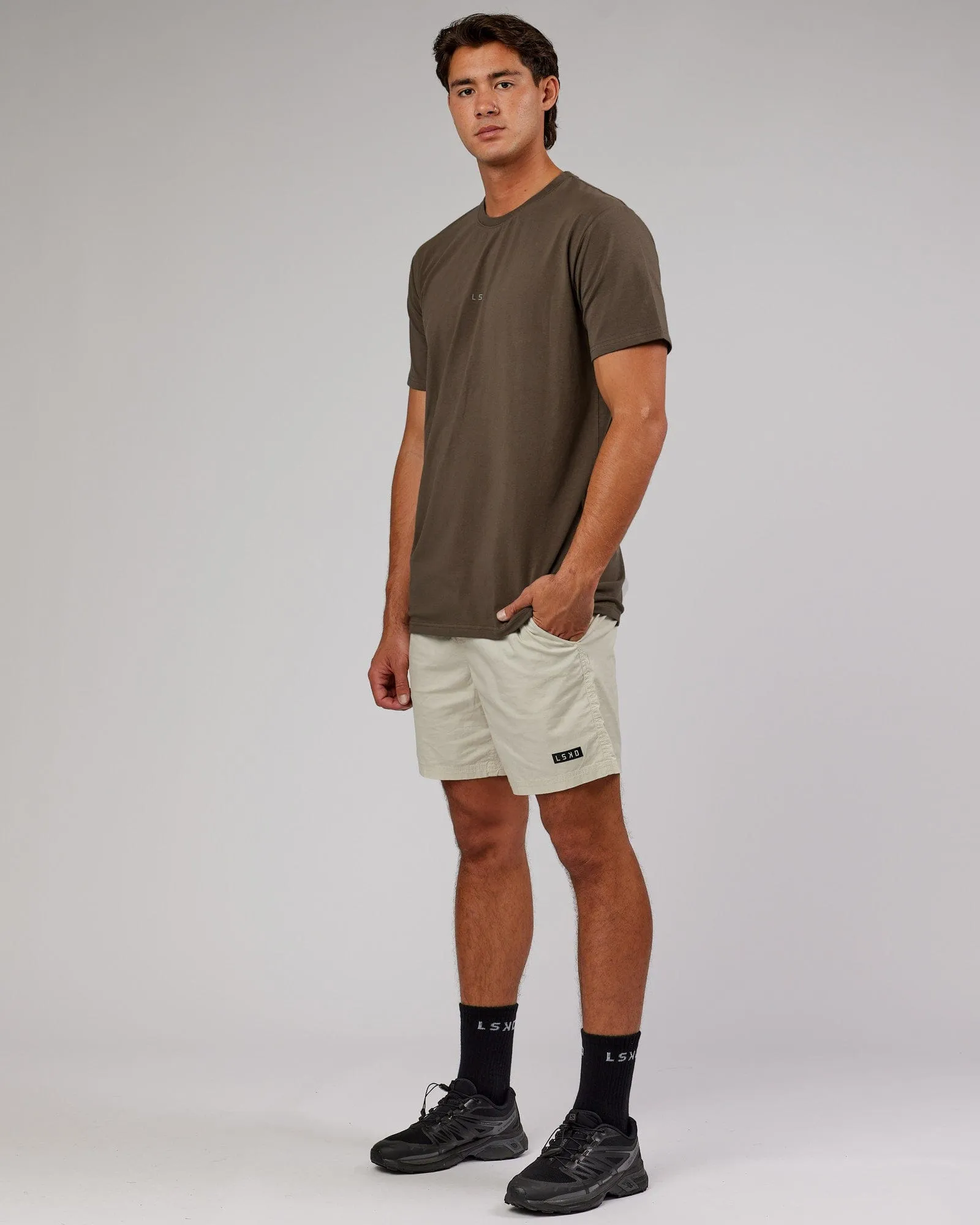 Base FLXCotton Tee - Army Green sold by LSKD product image thumbnail 3