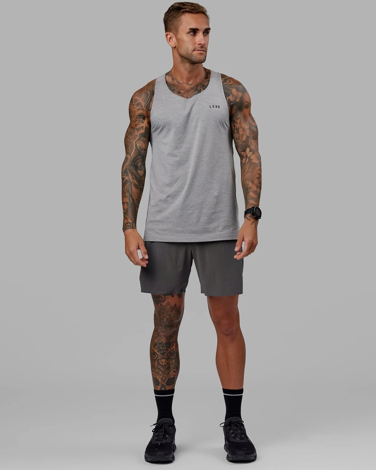 UltraAir 6" Lined Performance Shorts - Asphalt sold by LSKD product image thumbnail 5