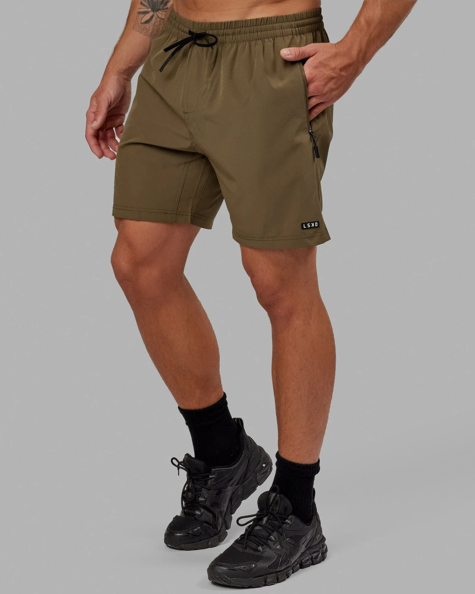 Rep 7'' Performance Shorts - Army Green sold by LSKD product image thumbnail 3