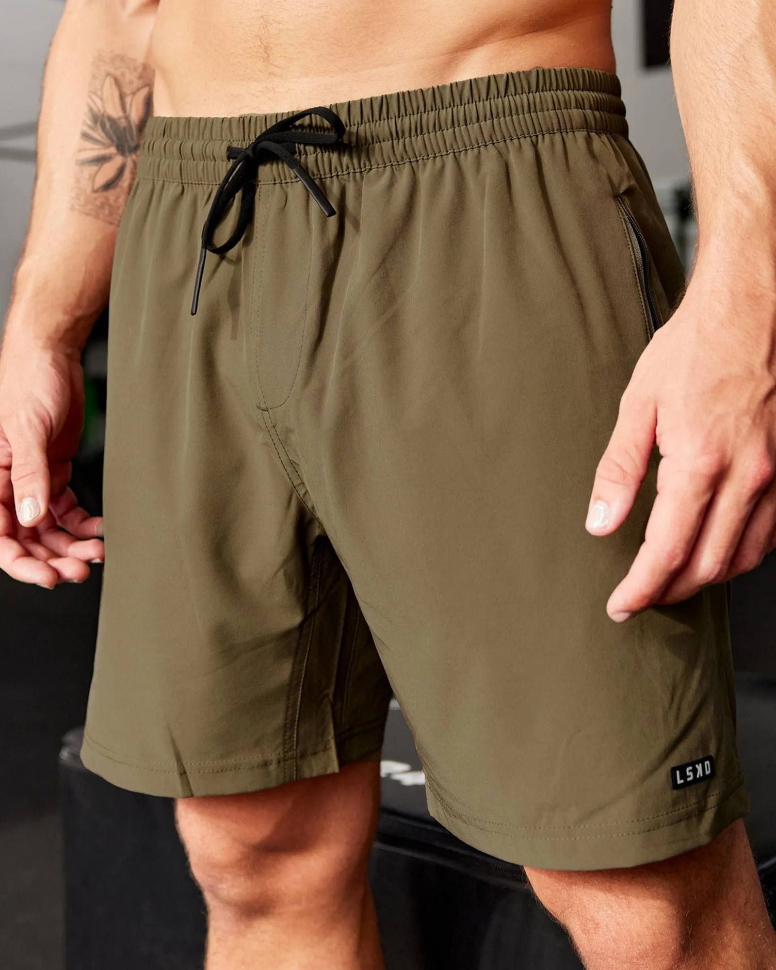 Rep 7'' Performance Shorts - Army Green sold by LSKD