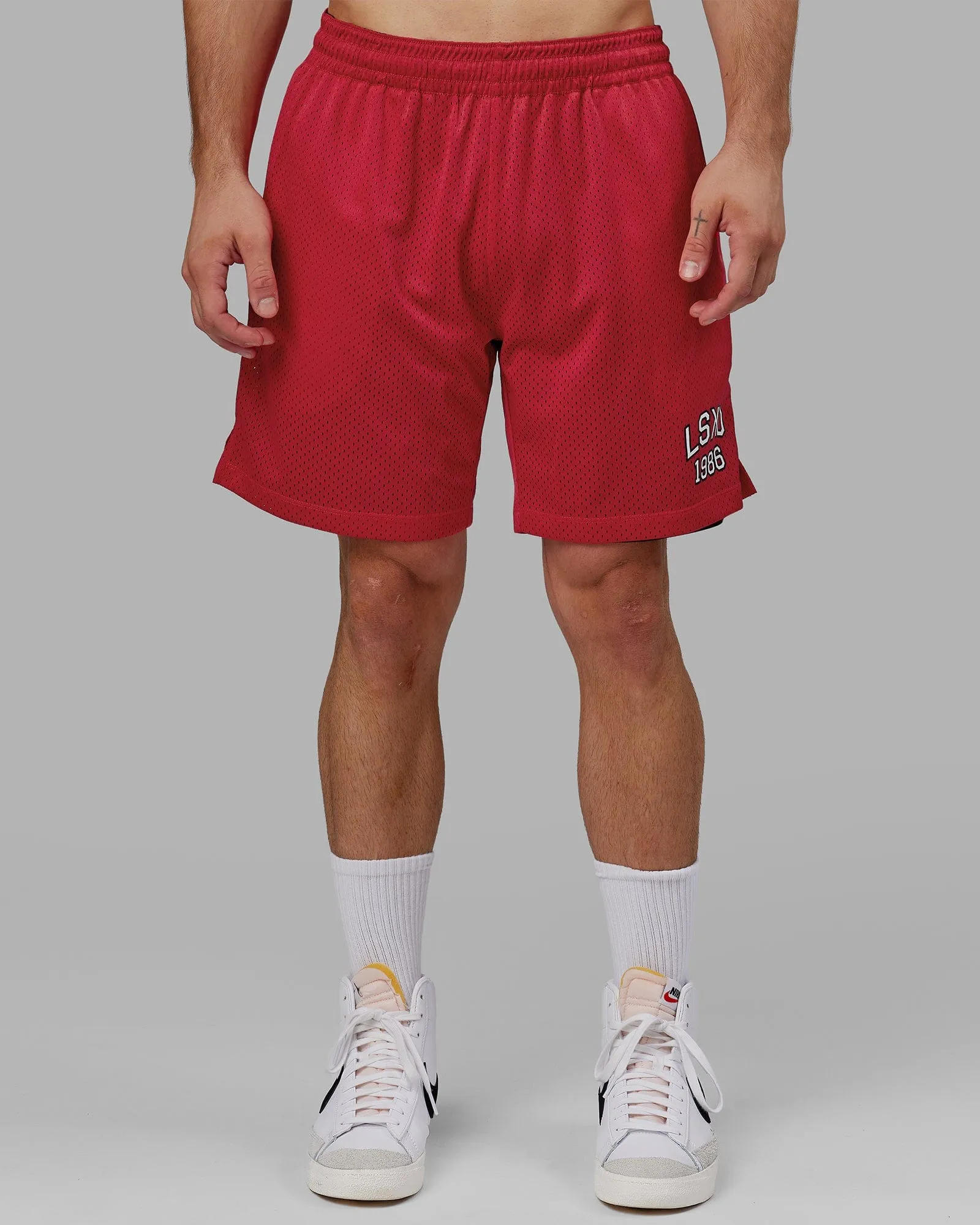 Alumni Reversible Basketball Short - Black-Red sold by LSKD product image thumbnail 5