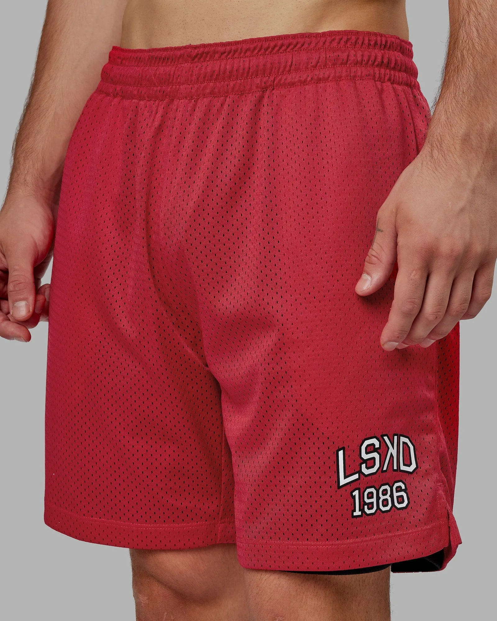 Alumni Reversible Basketball Short - Black-Red sold by LSKD product image thumbnail 2