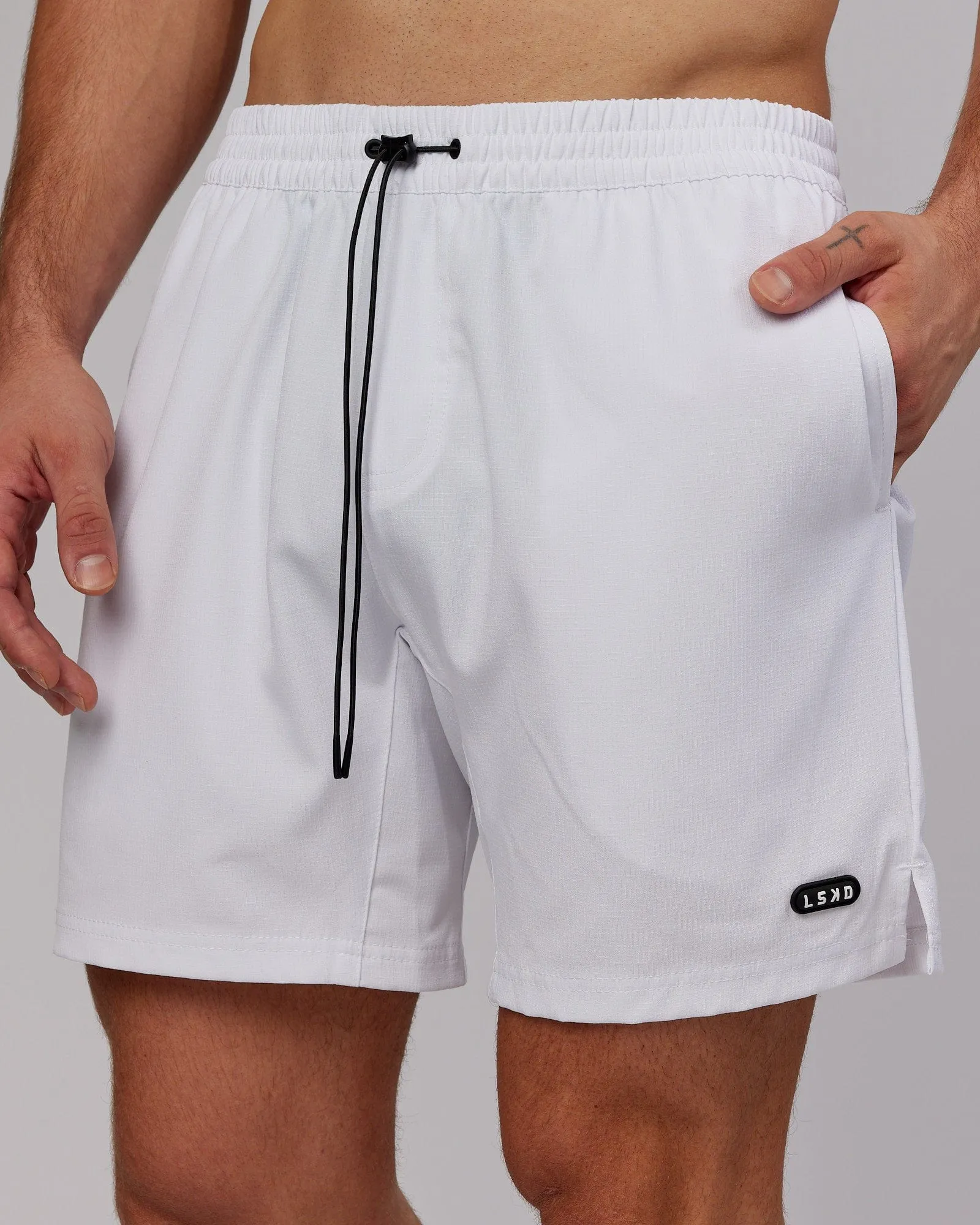 Capsule 7" Performance Short - White sold by LSKD product image thumbnail 2