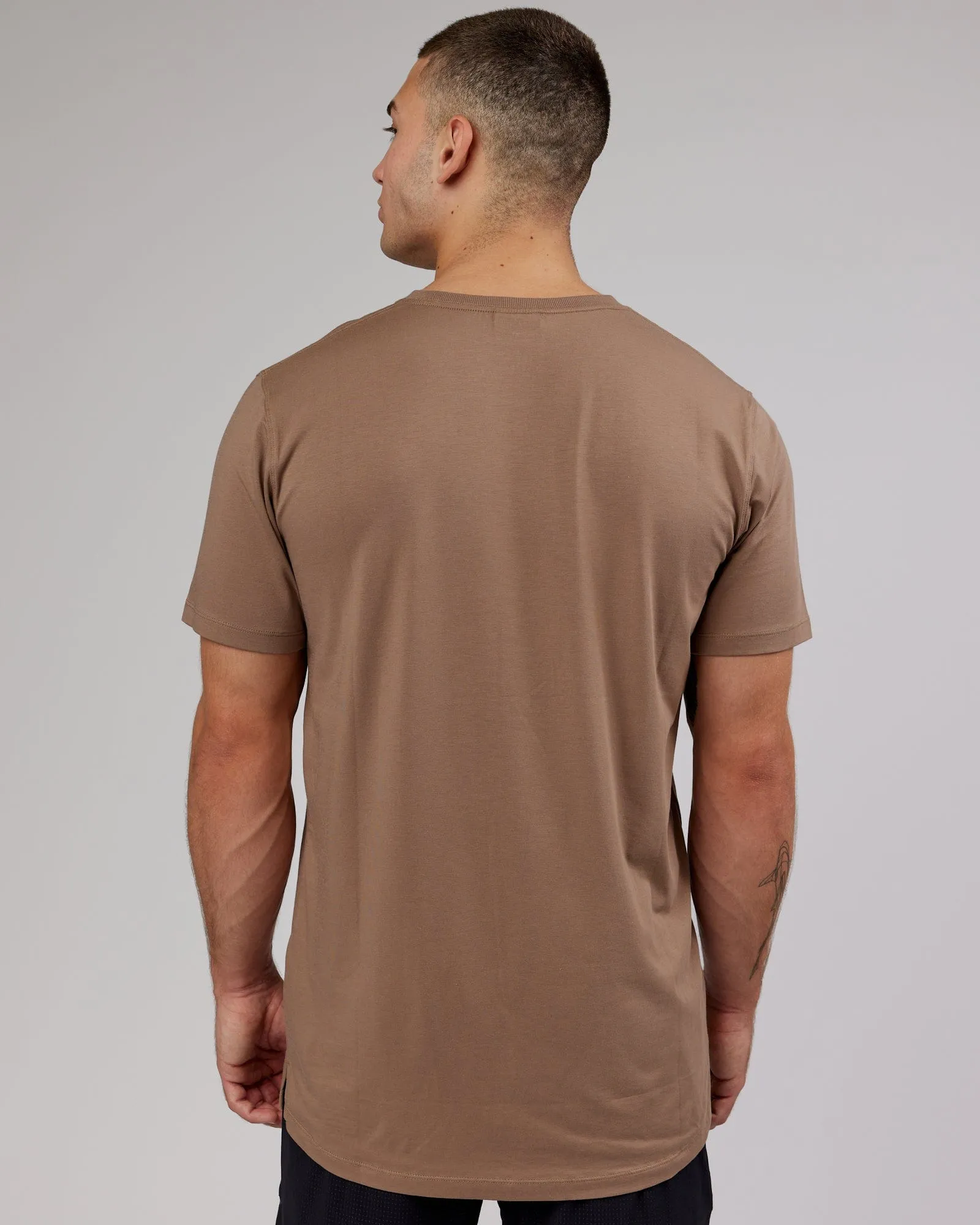 Deluxe PimaFLX Tee - Fossil sold by LSKD product image thumbnail 5