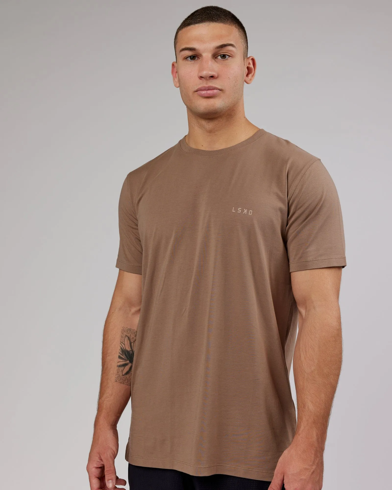 Deluxe PimaFLX Tee - Fossil sold by LSKD