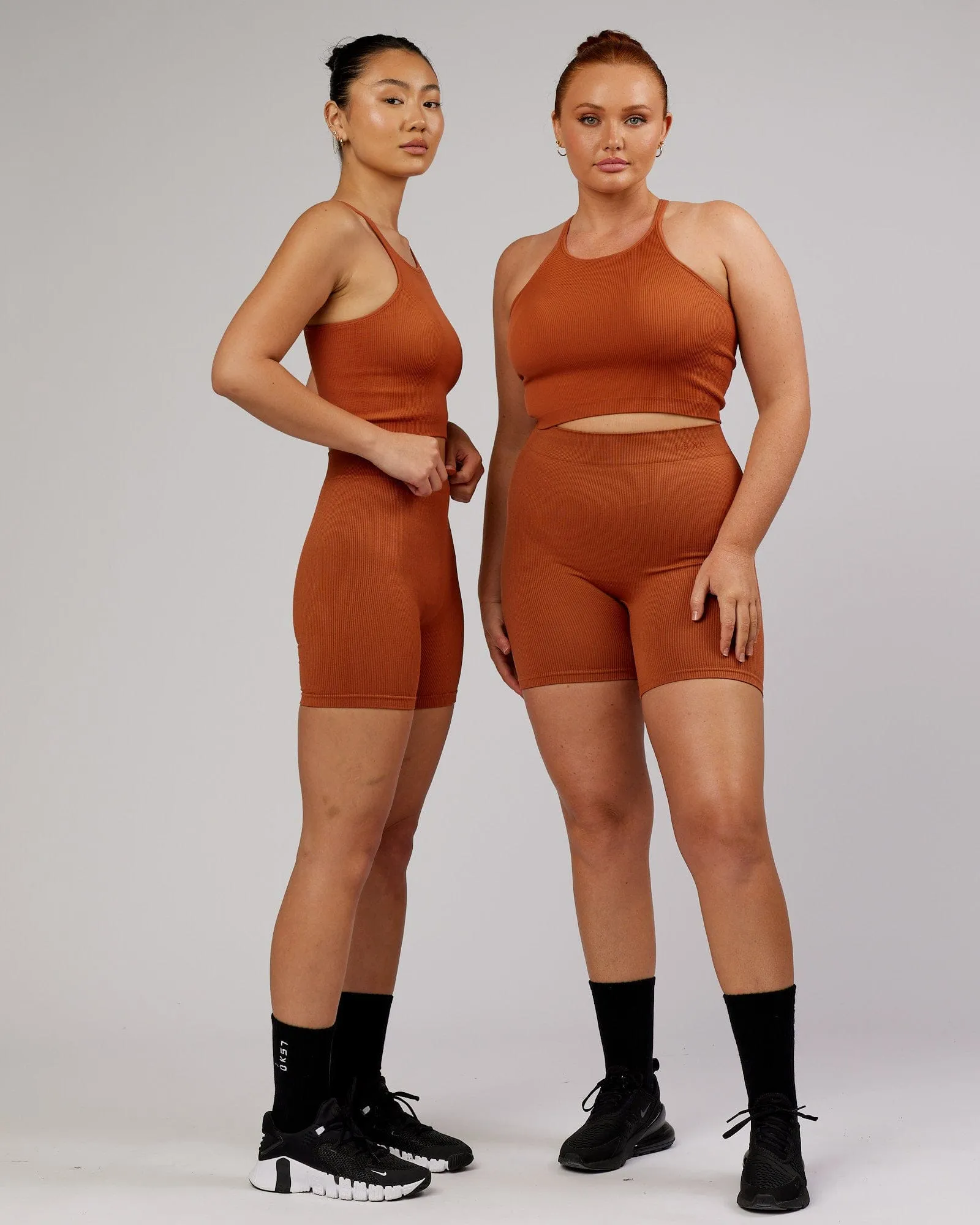 Minimal Seamless Crop Ribbed Tank - Auburn sold by LSKD product image thumbnail 3