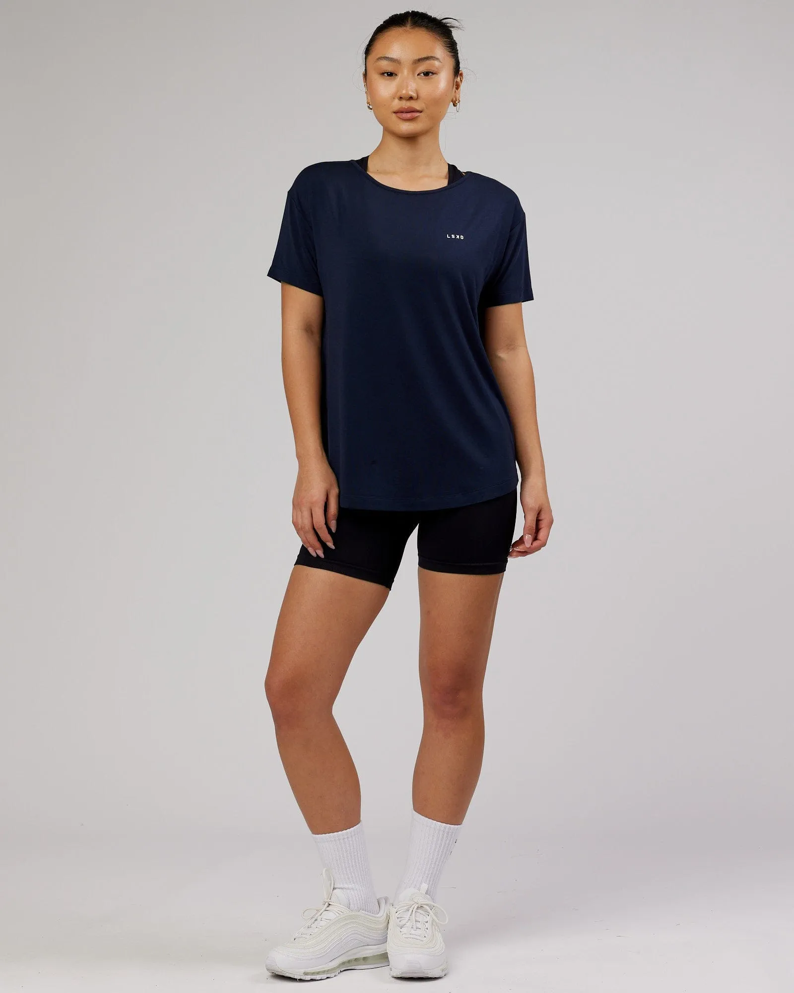 Air Slouch Tee - Navy sold by LSKD product image thumbnail 4