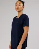 Air Slouch Tee - Navy sold by LSKD