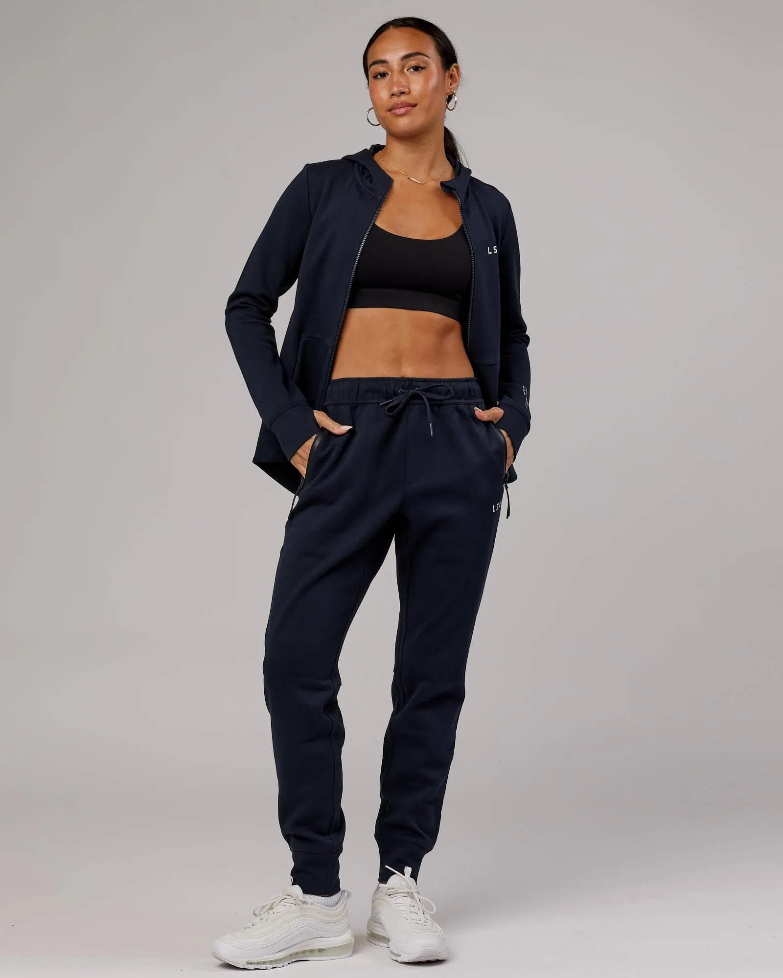 Womens Athlete ForgedFleece Track Pants - Dark Navy sold by LSKD product image thumbnail 2