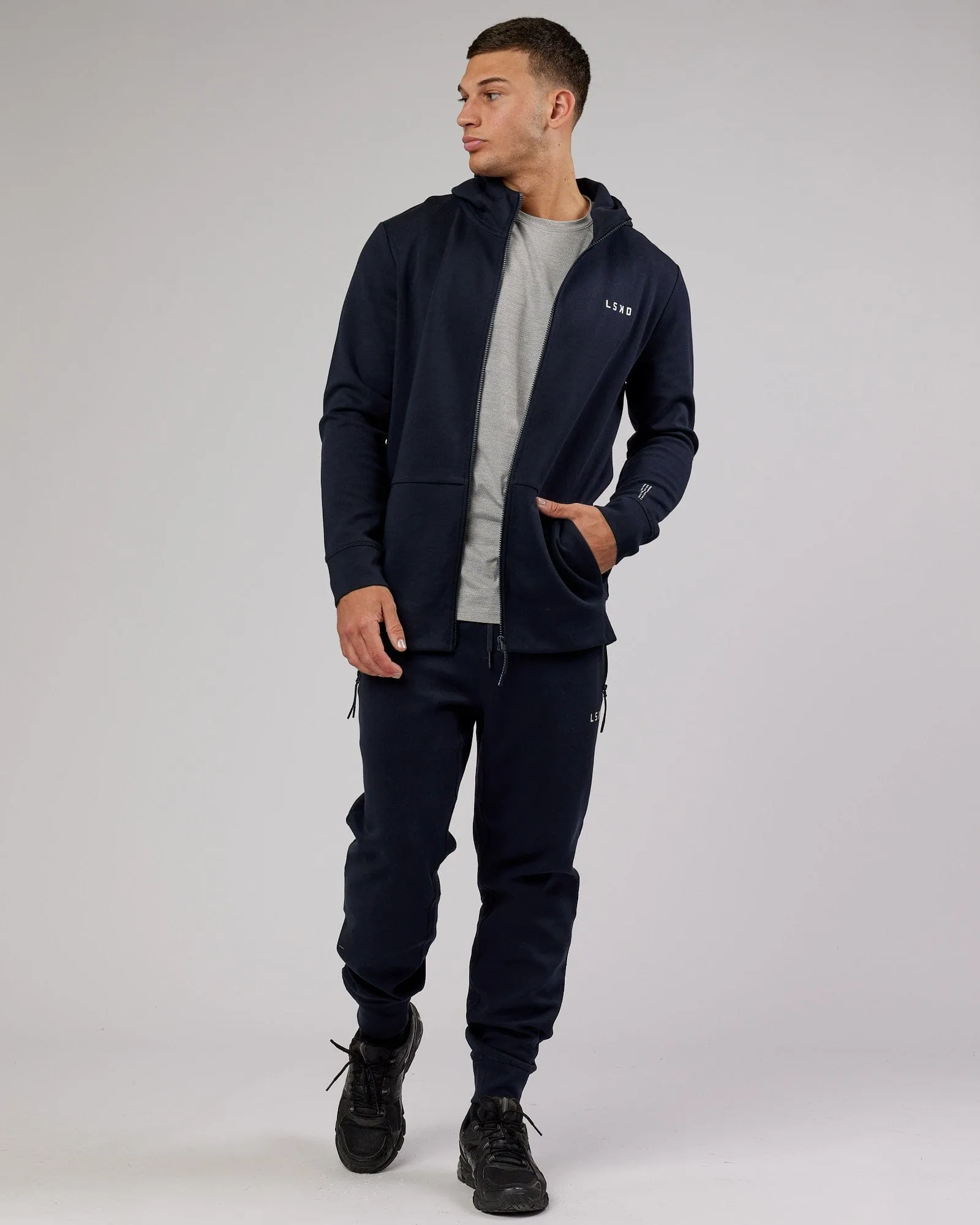 Athlete ForgedFleece Zip Track Pants - Dark Navy sold by LSKD product image thumbnail 4