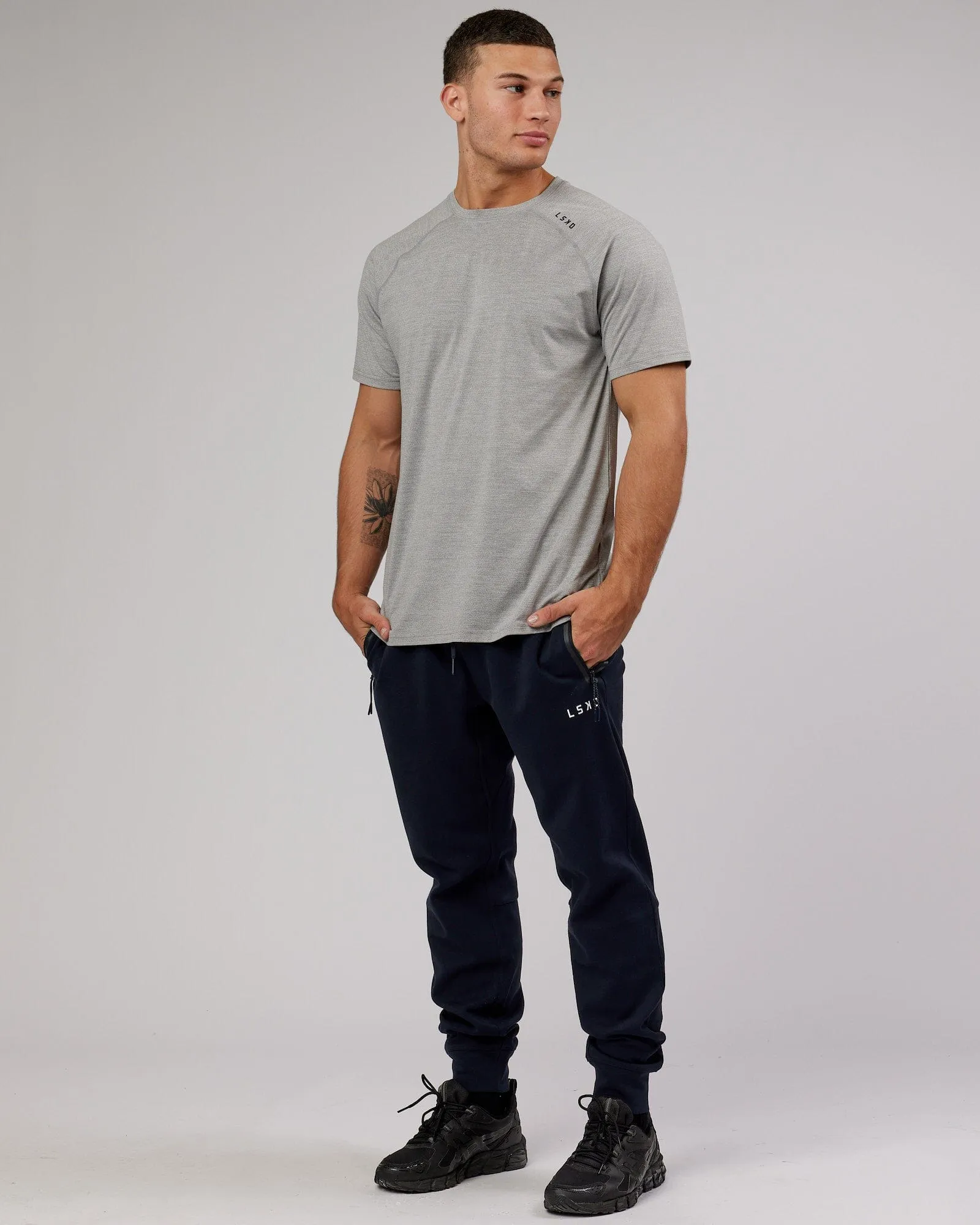 Athlete ForgedFleece Zip Track Pants - Dark Navy sold by LSKD product image thumbnail 3