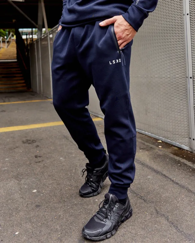 Athlete ForgedFleece Zip Track Pants - Dark Navy sold by LSKD