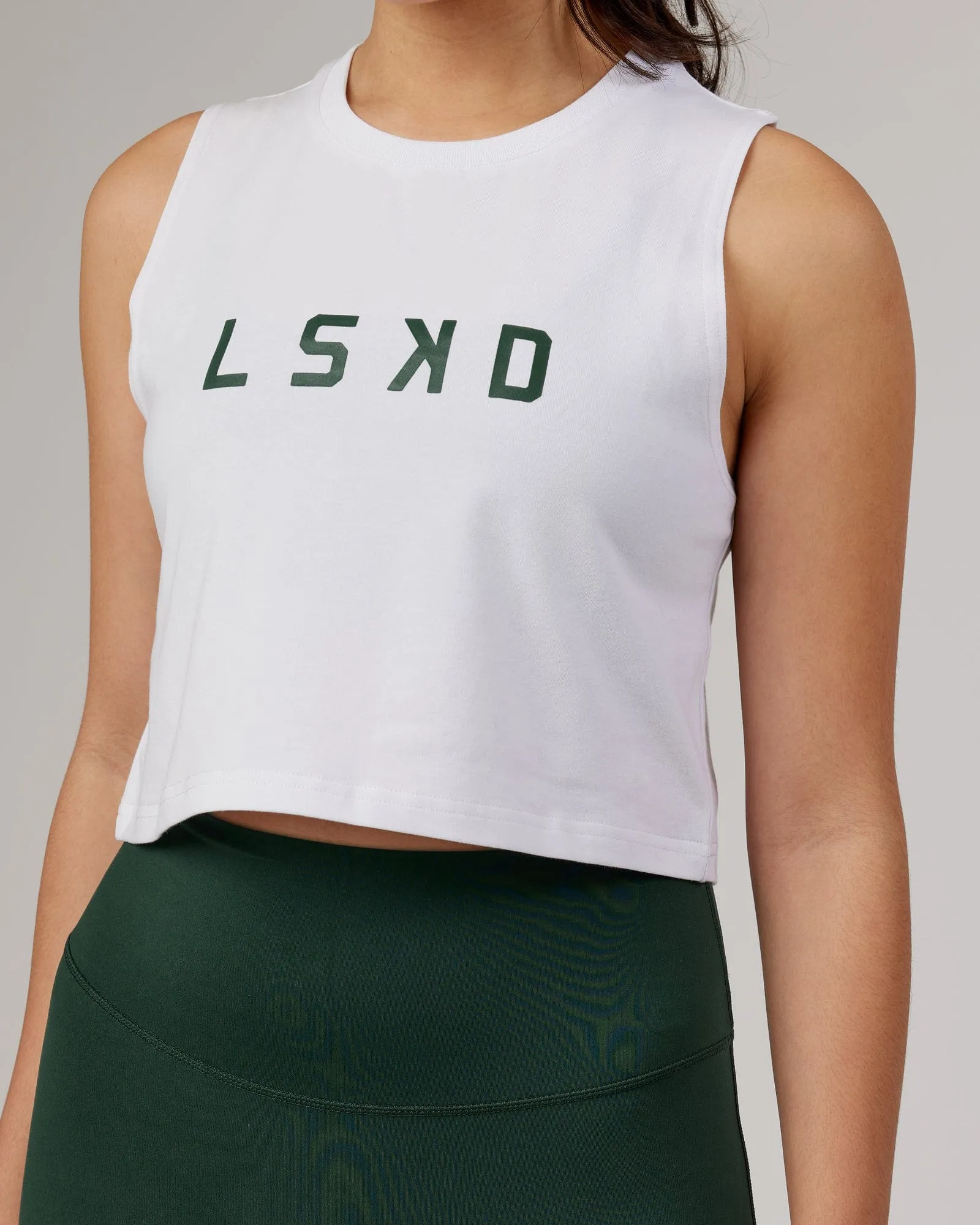 Agile FLXCotton Tank - White-Pineneedle sold by LSKD product image thumbnail 4