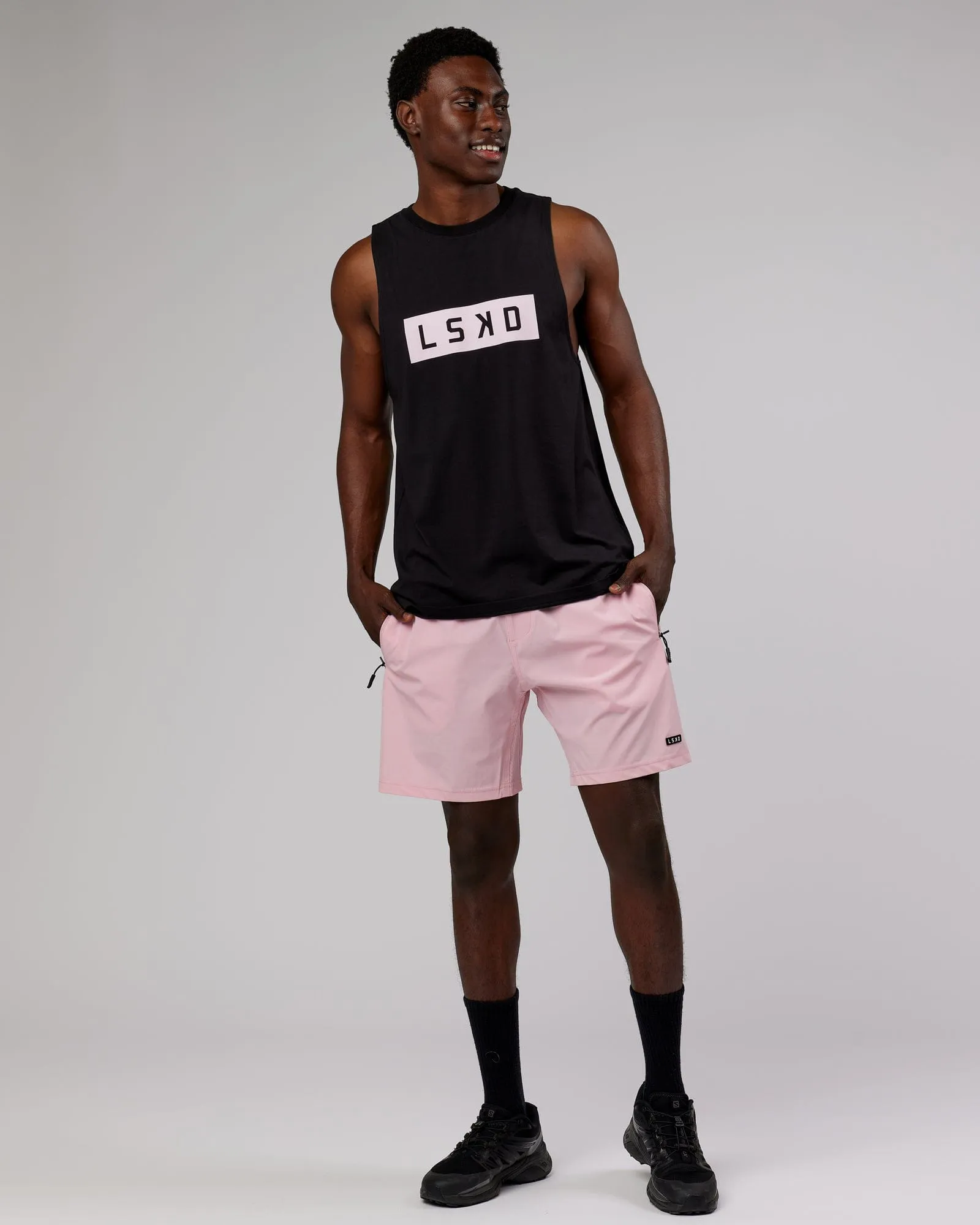 Rep 7'' Performance Shorts - Bleached Mauve sold by LSKD product image thumbnail 3
