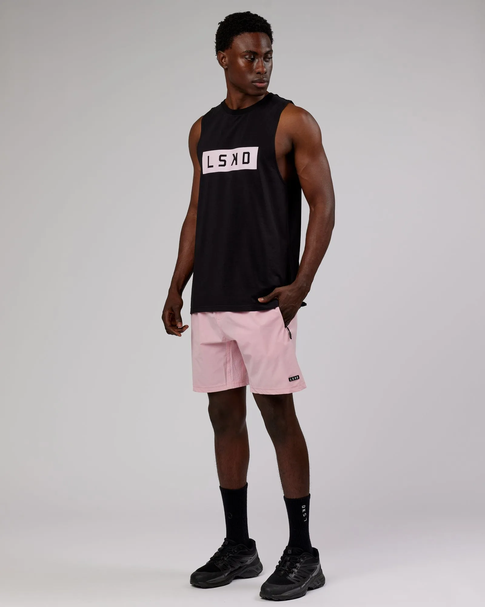 Rep 7'' Performance Shorts - Bleached Mauve sold by LSKD product image thumbnail 4