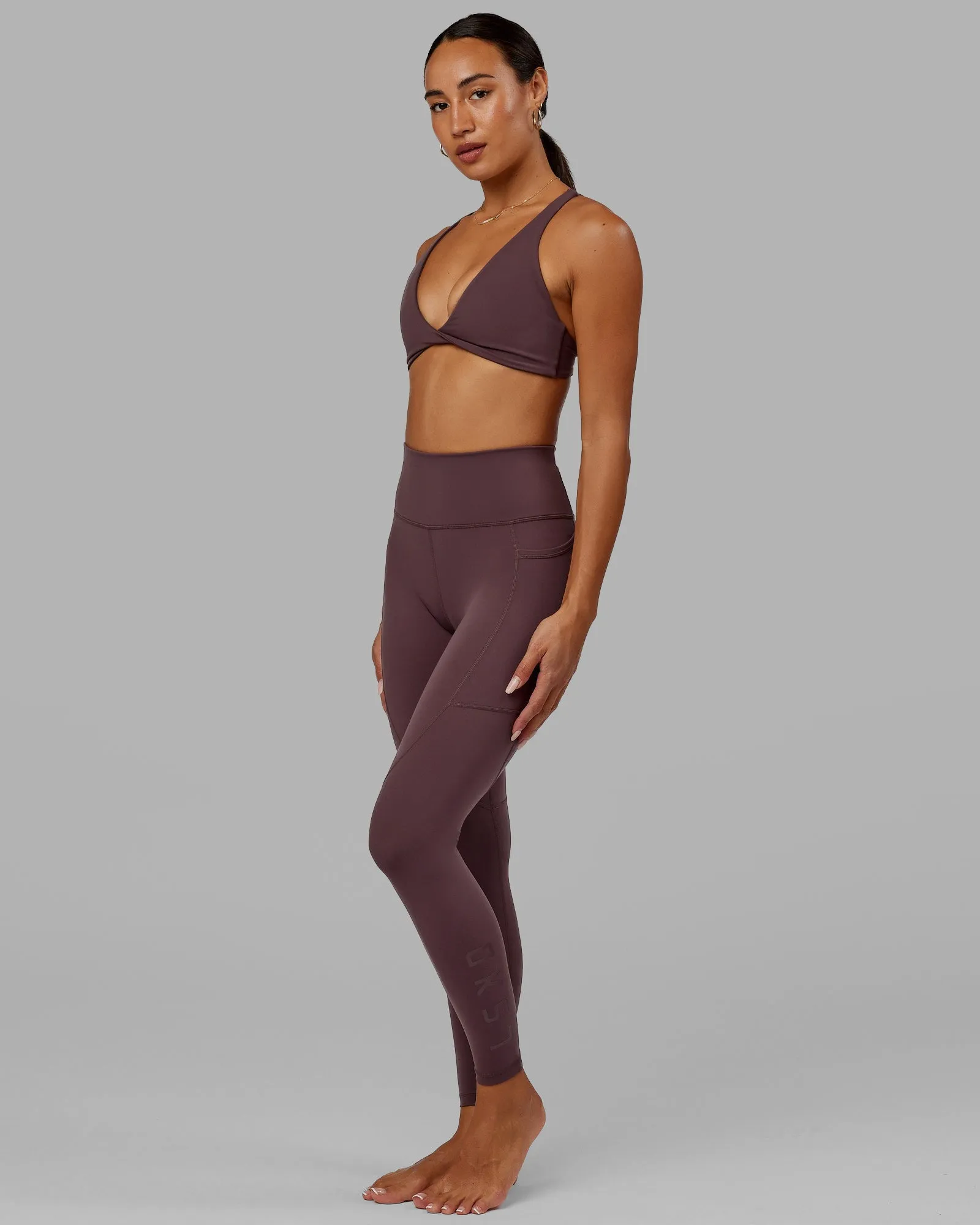 Rep Full Length Tights - Plum sold by LSKD product image thumbnail 3