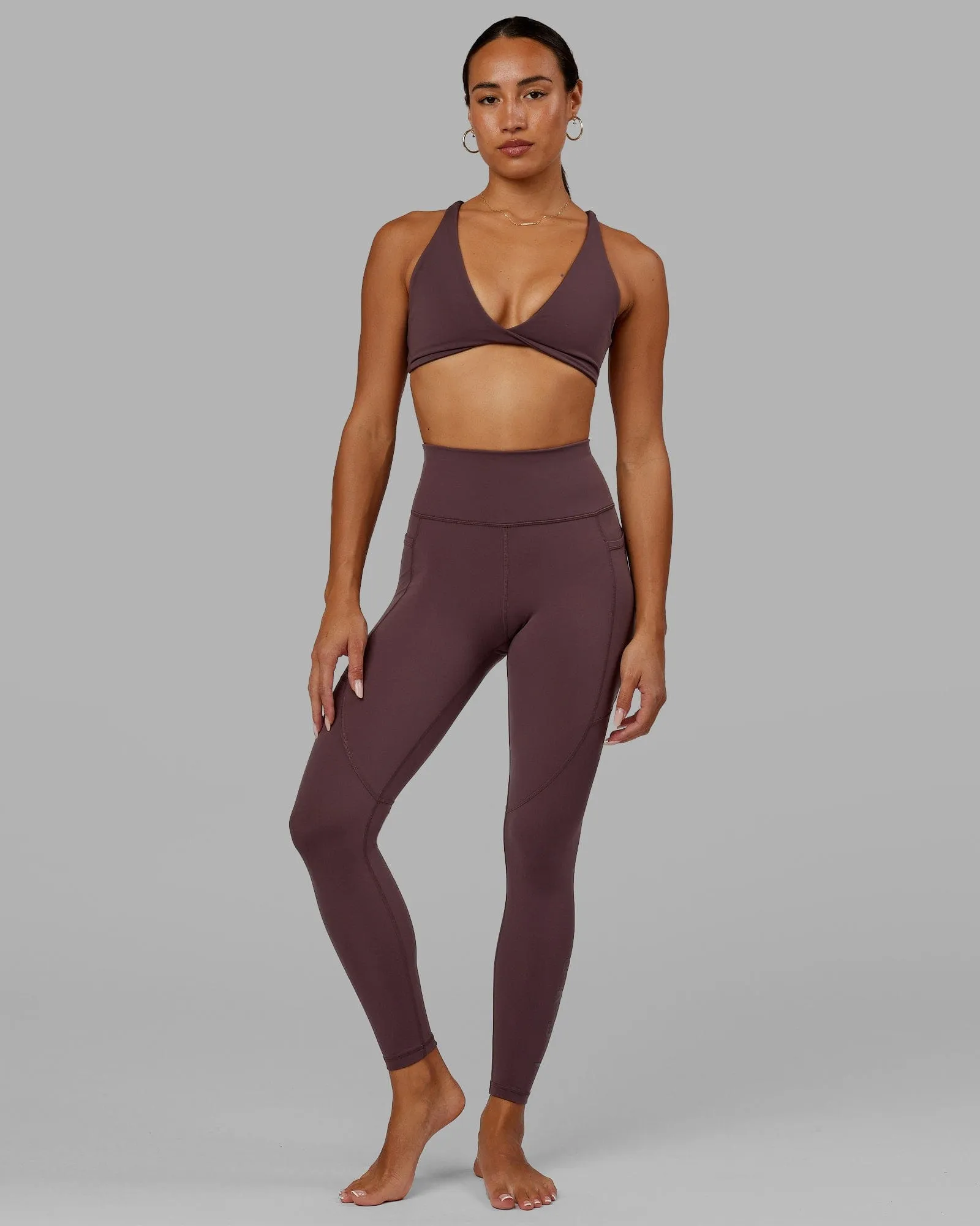 Rep Full Length Tights - Plum sold by LSKD product image thumbnail 5
