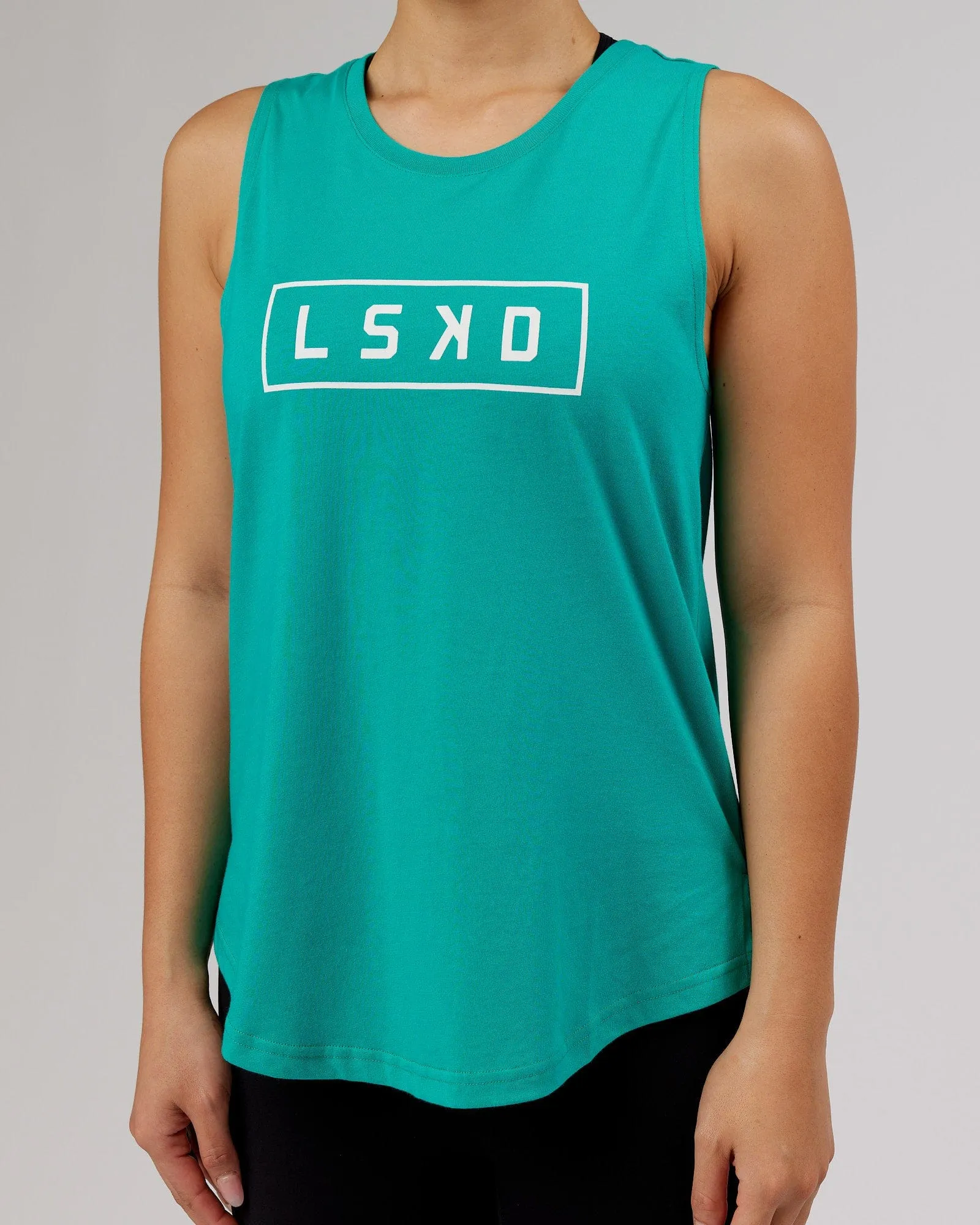 Luna Tank - Hyper Teal sold by LSKD product image thumbnail 5