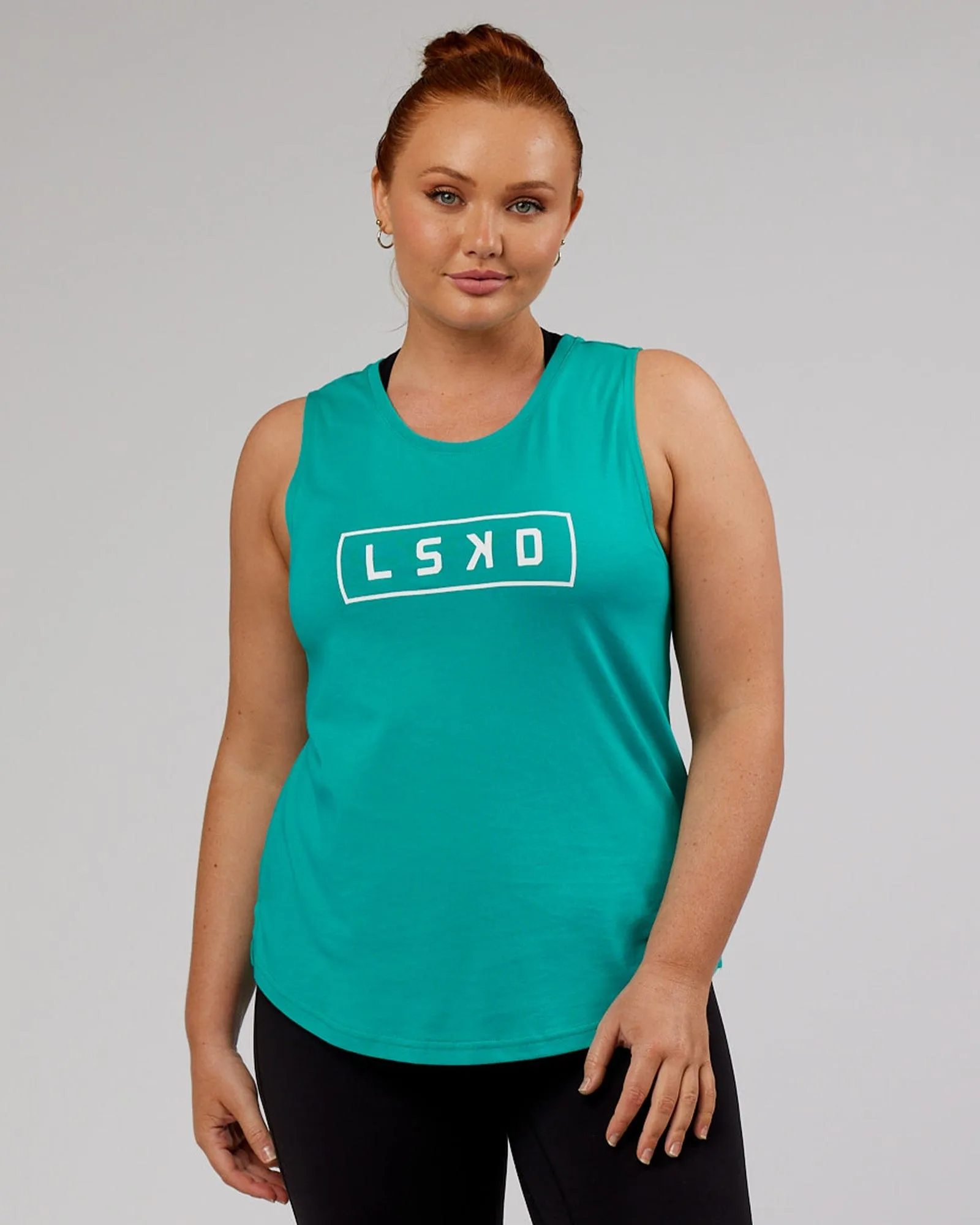 Luna Tank - Hyper Teal sold by LSKD