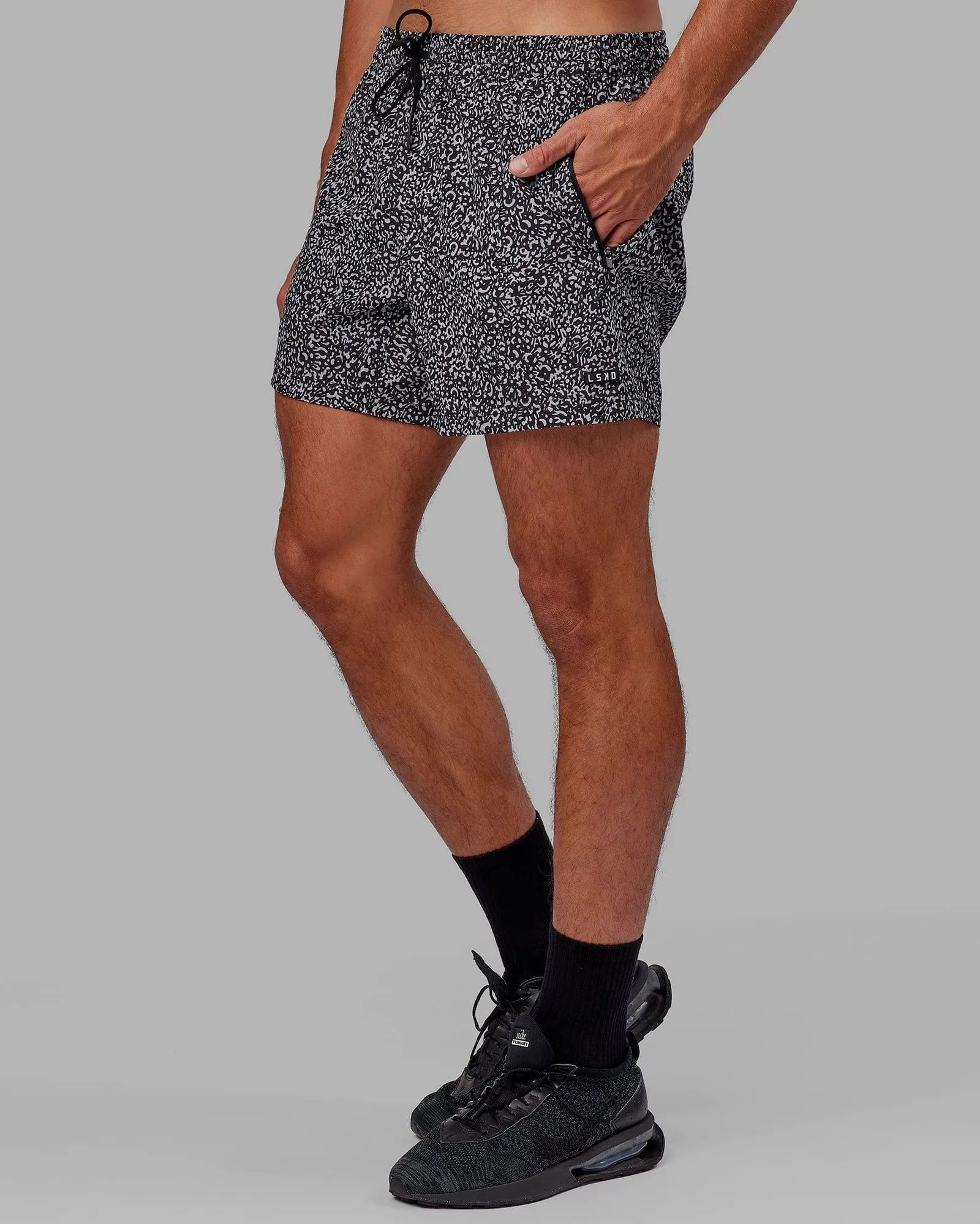 Rep 5" Performance Shorts - Spotty Black-Alloy sold by LSKD product image thumbnail 5