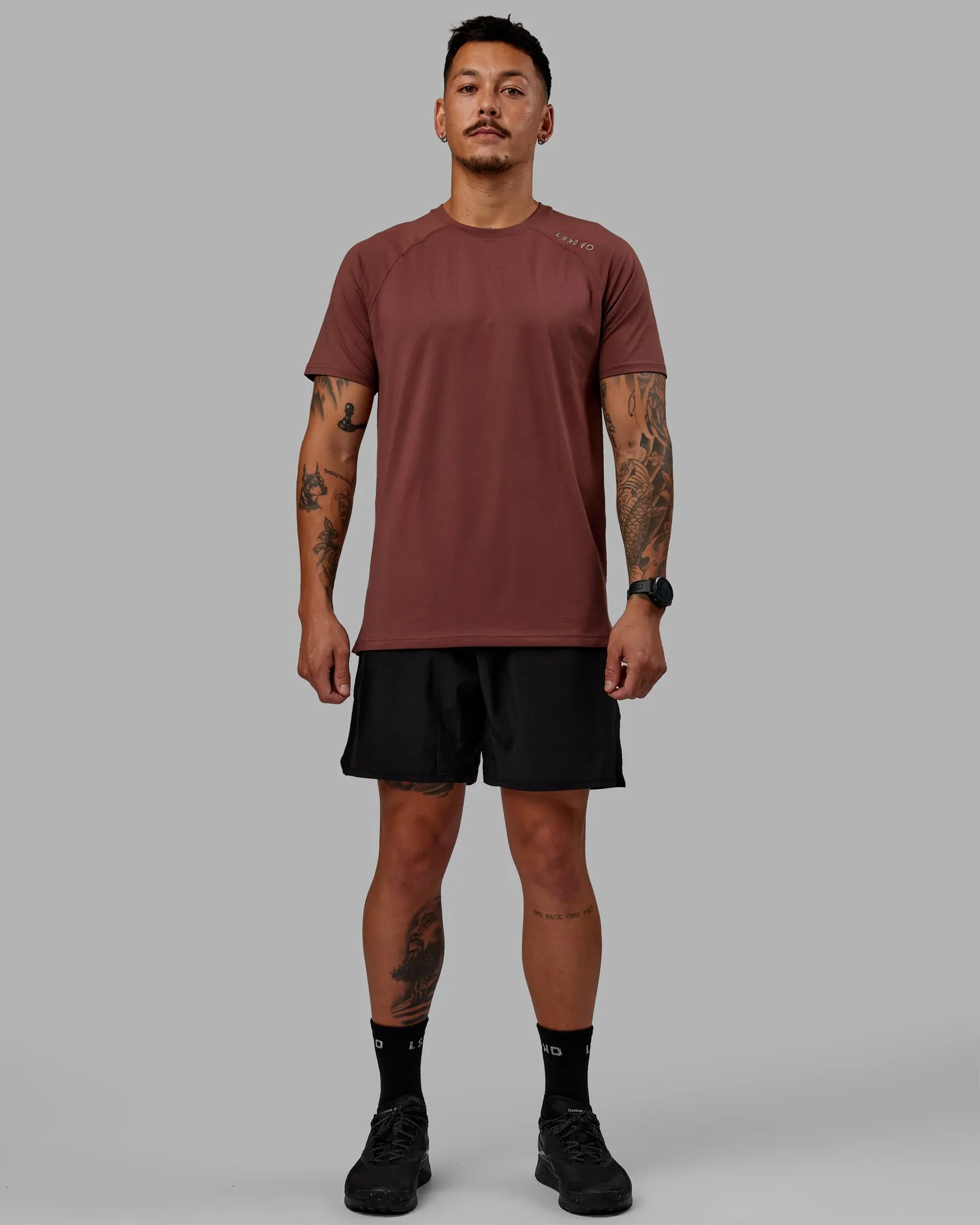 Perform VapourFLX Tee - Dull Rust sold by LSKD product image thumbnail 2