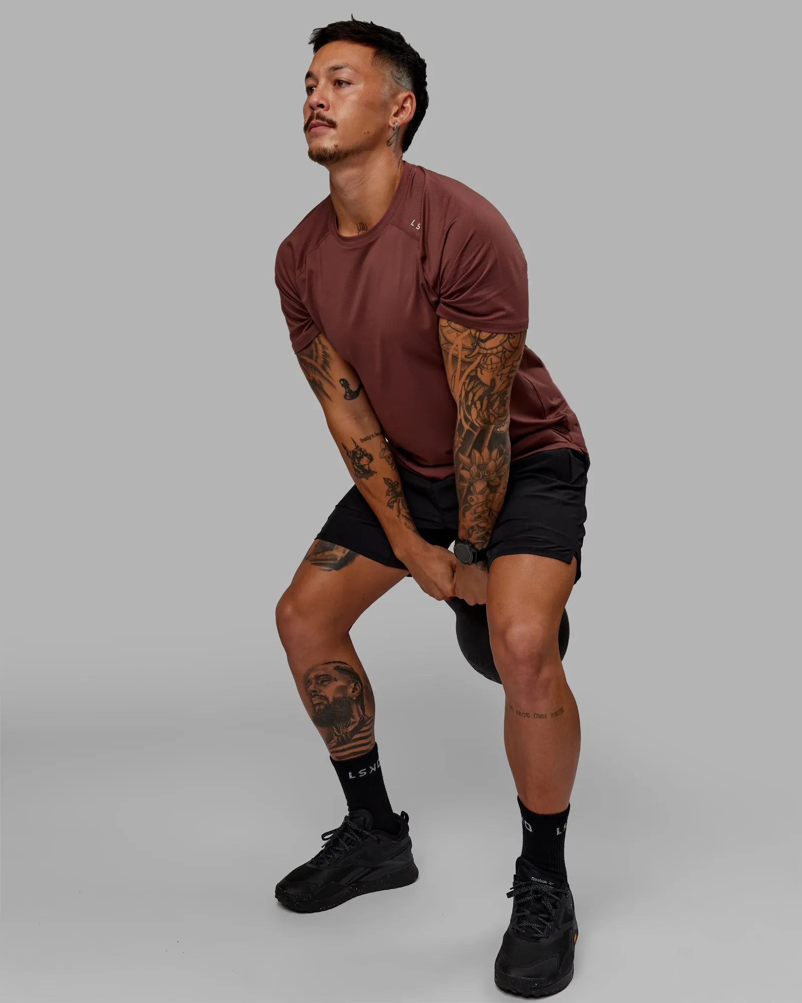 Perform VapourFLX Tee - Dull Rust sold by LSKD product image thumbnail 4
